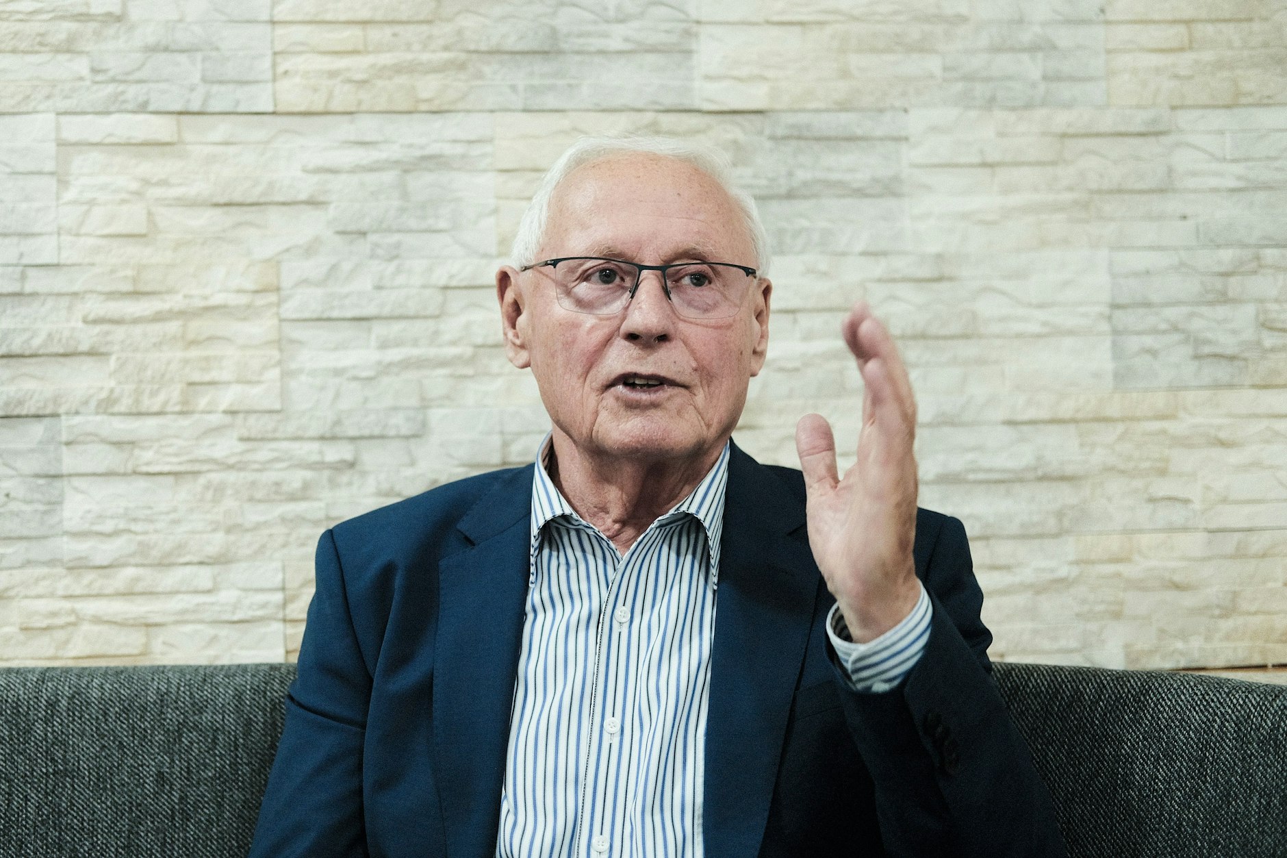 Oskar Lafontaine in Merzig im Saarland – im Gespräch mit der Berliner Zeitung.