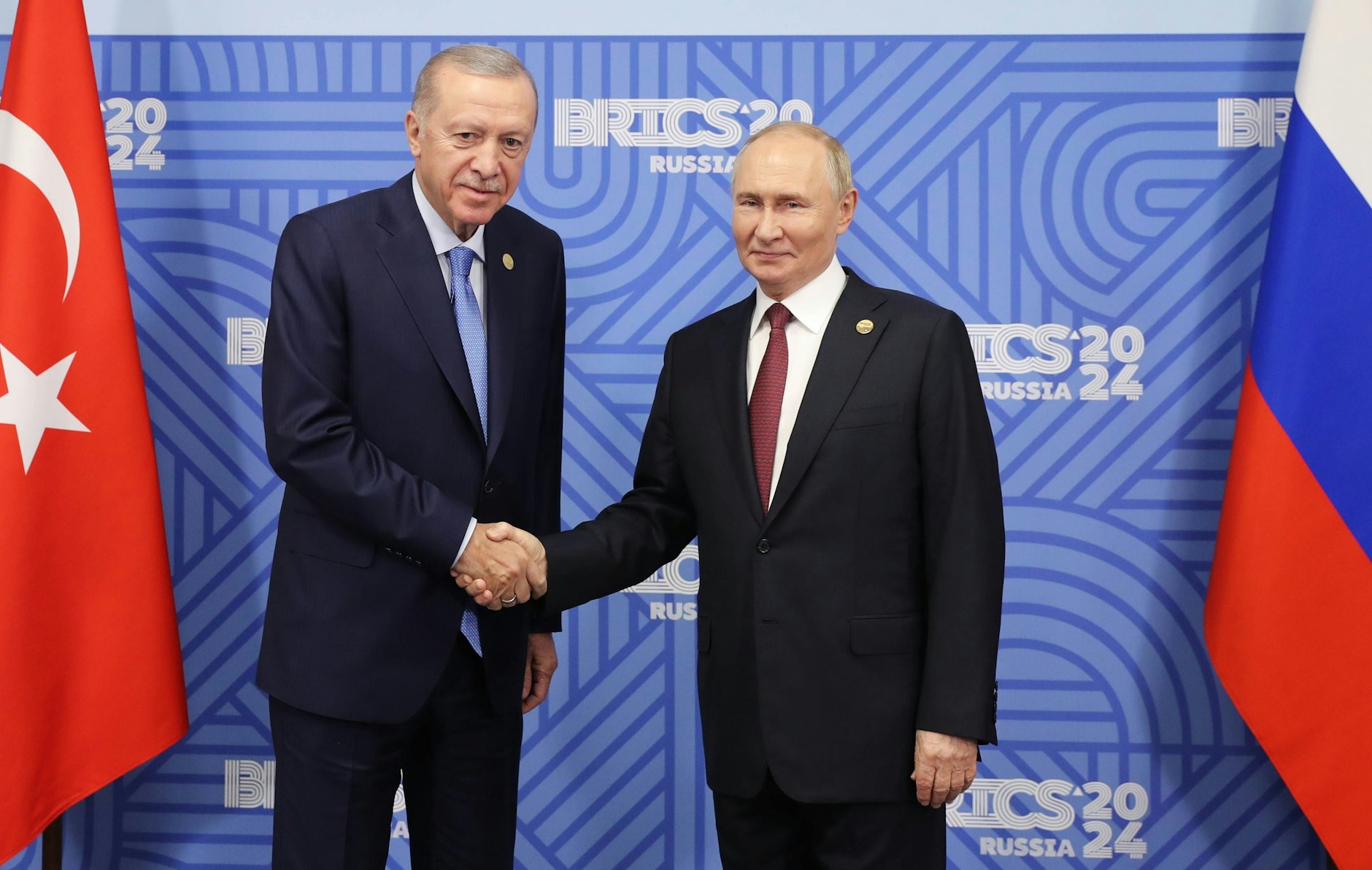 Präsident Erdogan (l.) betonte die engen Beziehungen zwischen der Türkei und Russland.