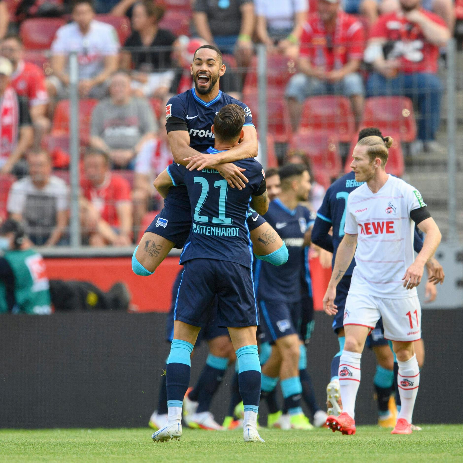 Matheus Cunha konnte bei seinem letzten Hertha-Spiel nur einmal als Torvorbereiter zum 1:0 gegen Köln im August 2021 jubeln. Am Ende verlor Hertha 1:3.