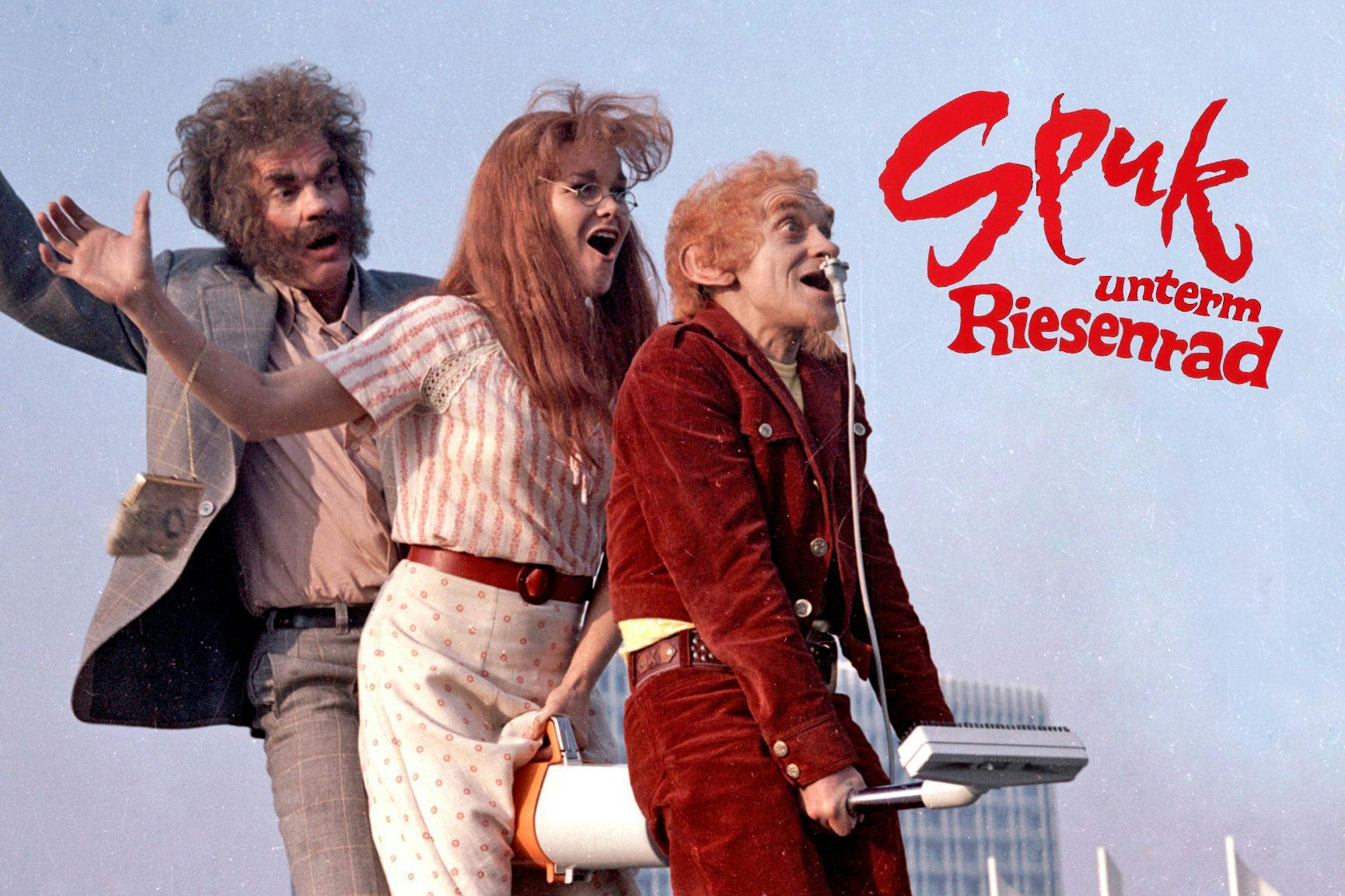 Spuk unterm Riesenrad war ein echter Klassiker des DDR-Fernsehens - die Hauptrollen spielten die Geisterbahnfiguren Riese, Hexer und Rumpelstilzchen.