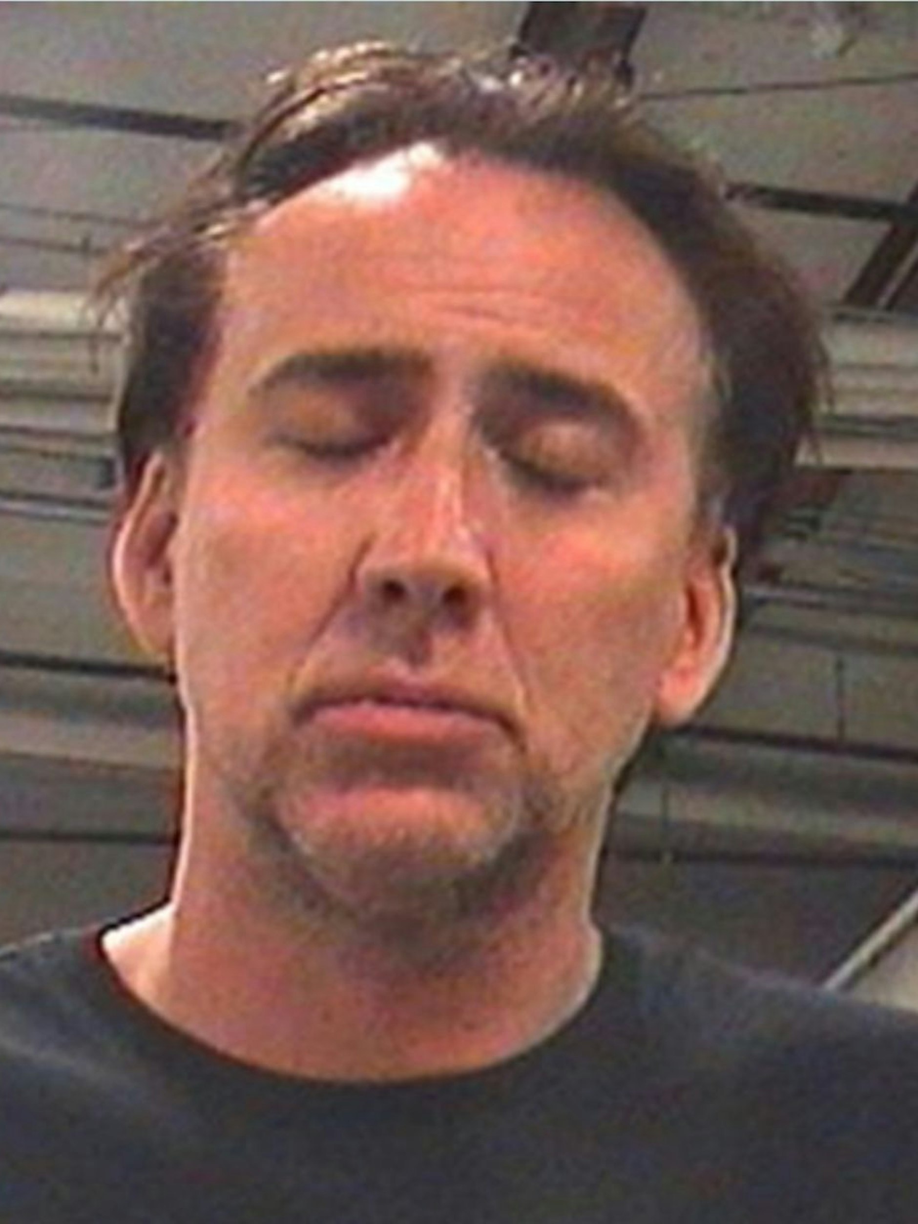 Schauspieler Nicoals Cage nach seiner Festnahme im Jahr 2011.