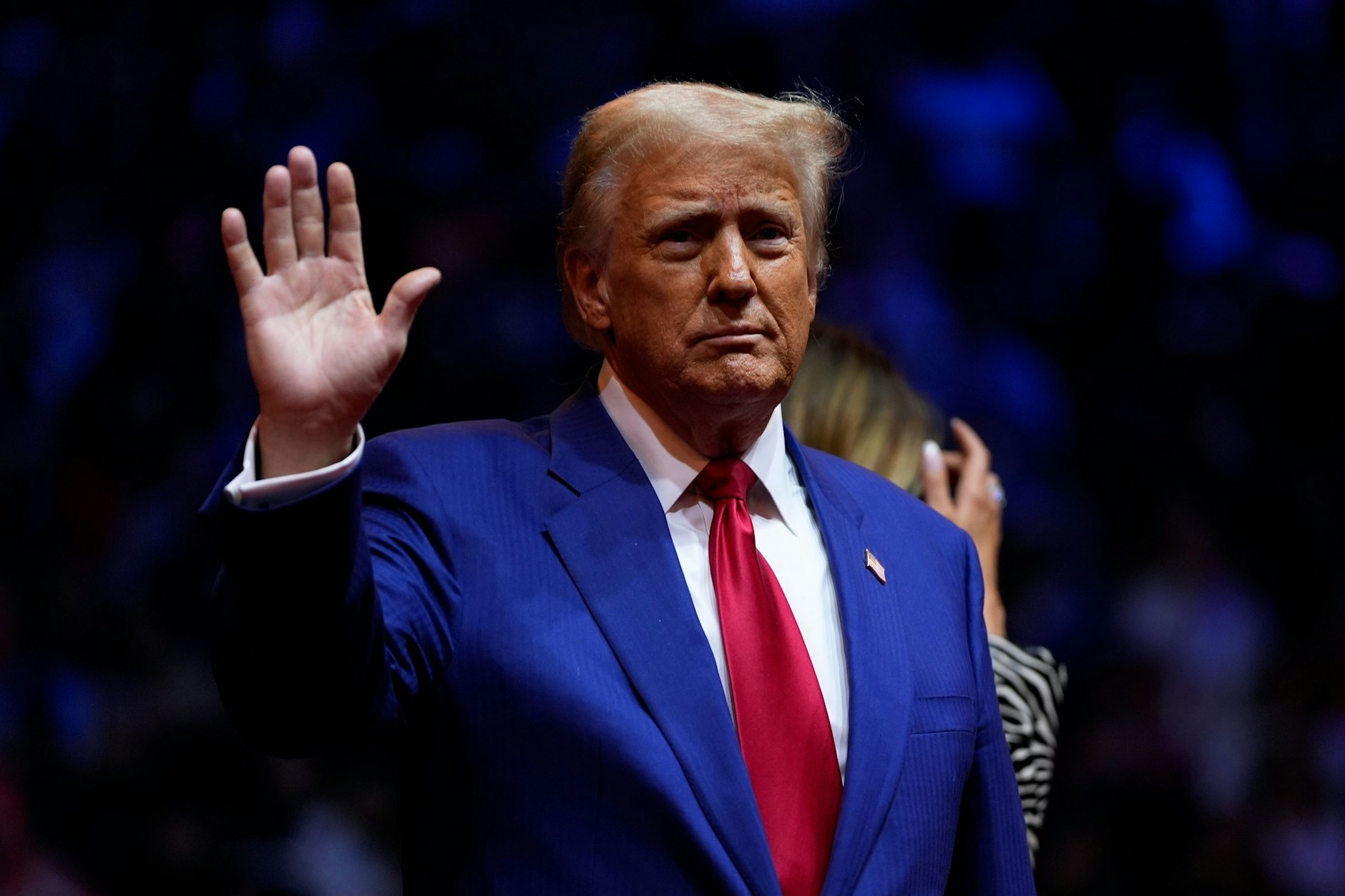 Donald Trump im Madison Square Garden in Manhattan