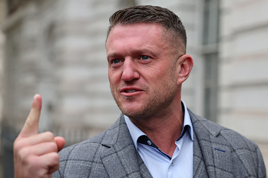 Der Gründer der islamfeindlichen English Defence League (EDL), Stephen Yaxley-Lennon, auch bekannt als Tommy Robinson. 