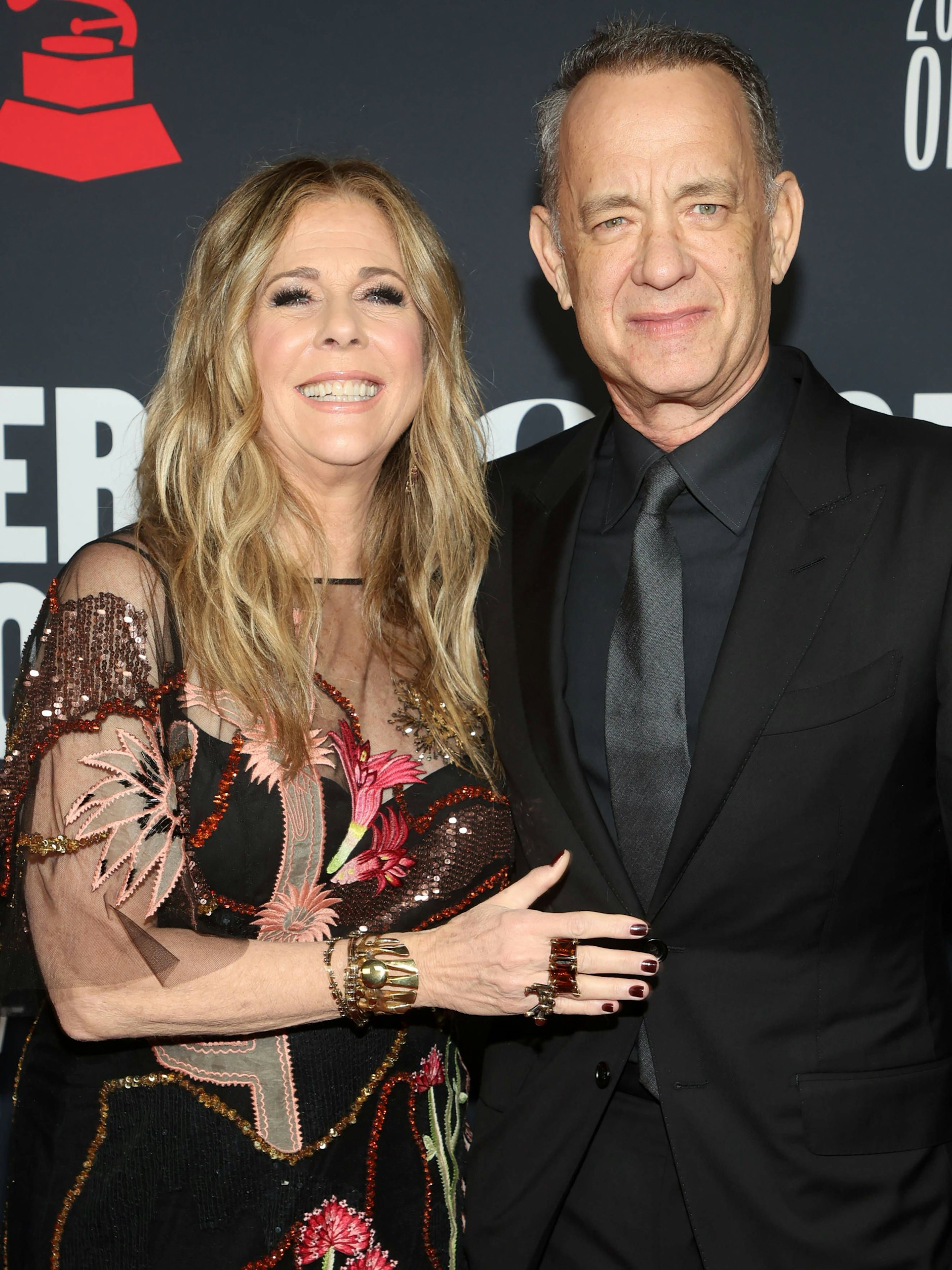 Tom Hanks mit seiner Frau, der Filmproduzentin Rita Wilson, bei einem Event in Los Angeles 2023.