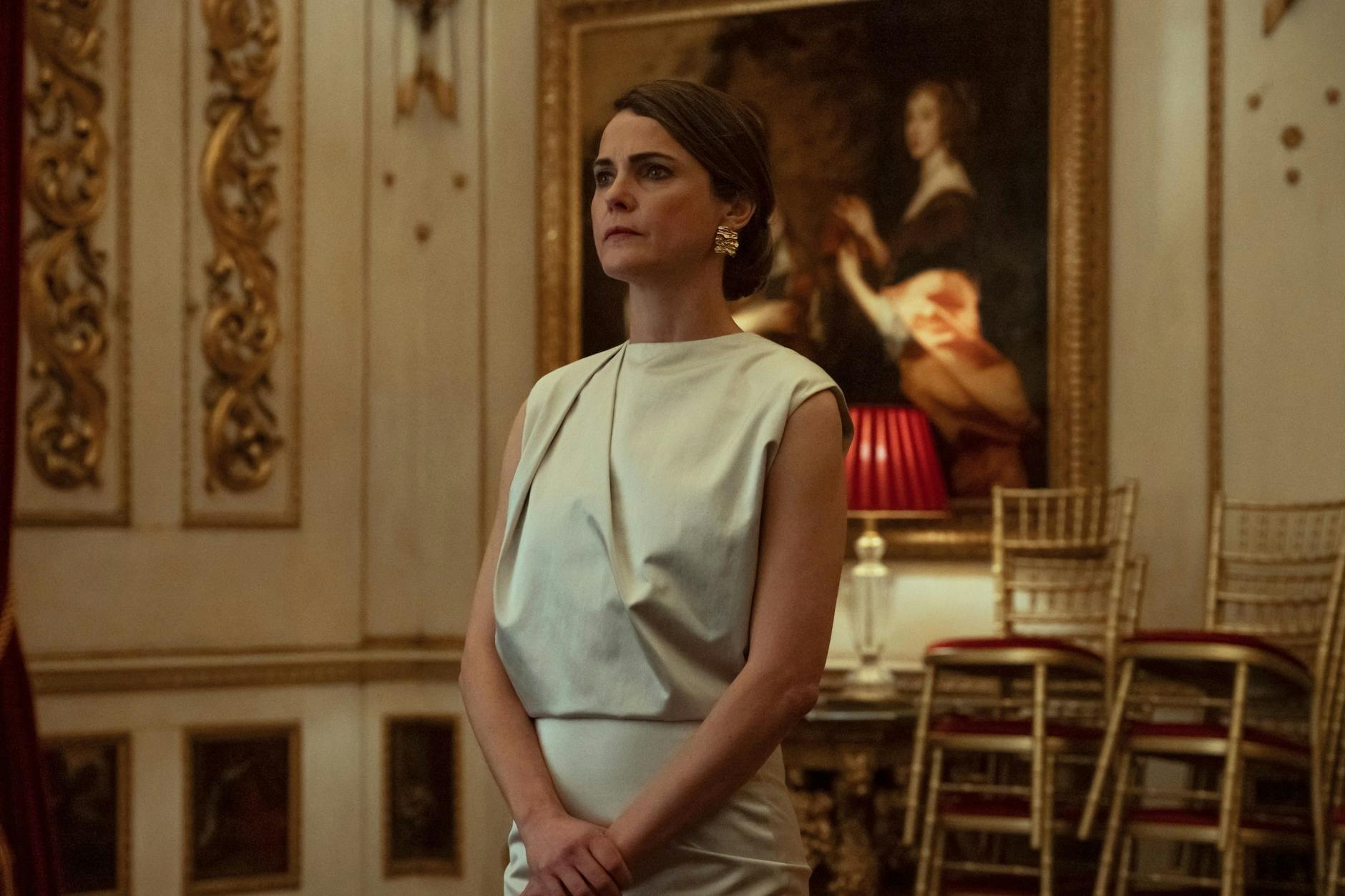 Keri Russell in ihrer Rolle als Kate Wyler in der Netflix-Serie „Diplomatische Beziehungen“.