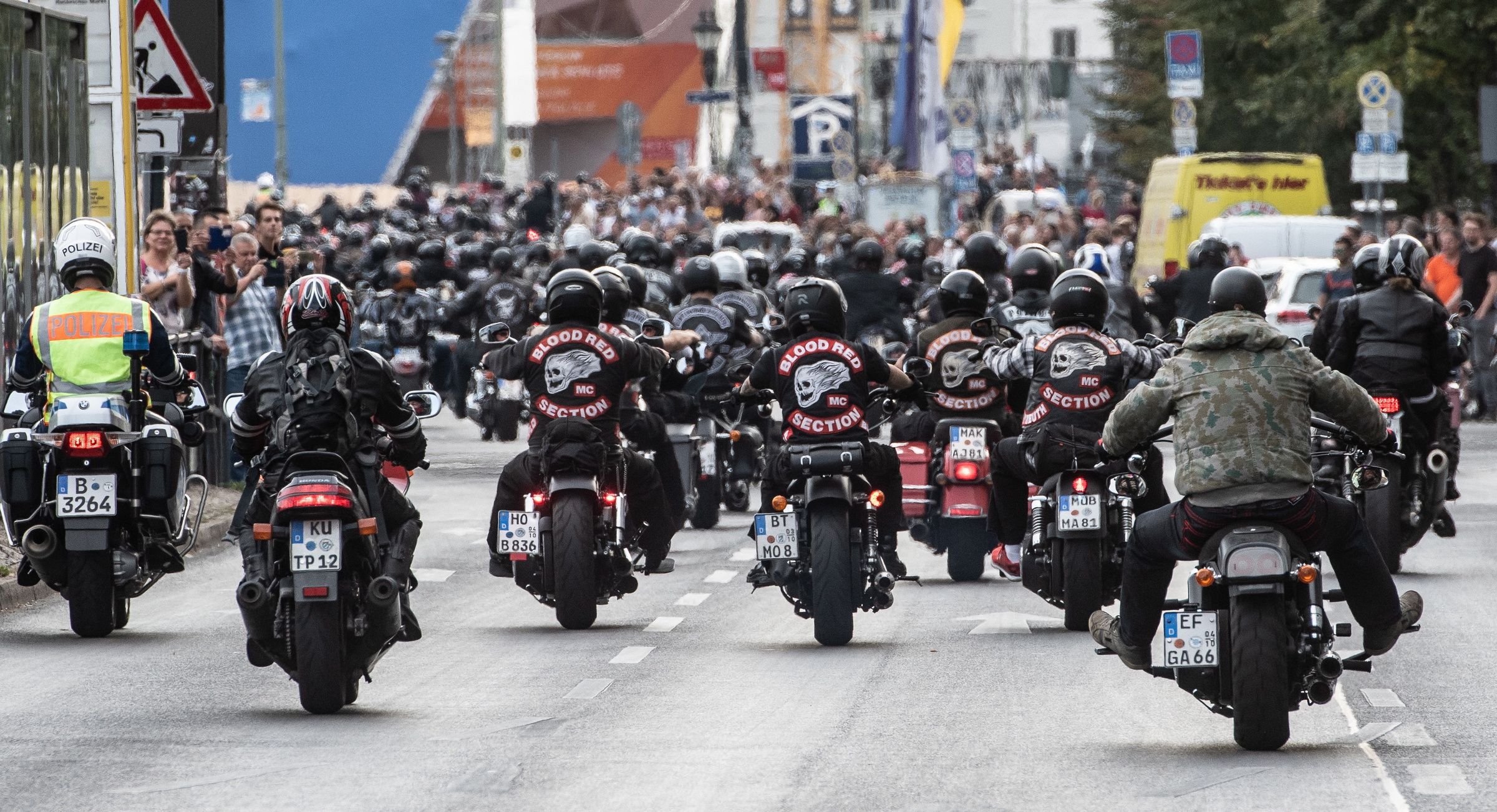 Demo: Hells Angels fuhren durch mehrere Berliner Bezirke