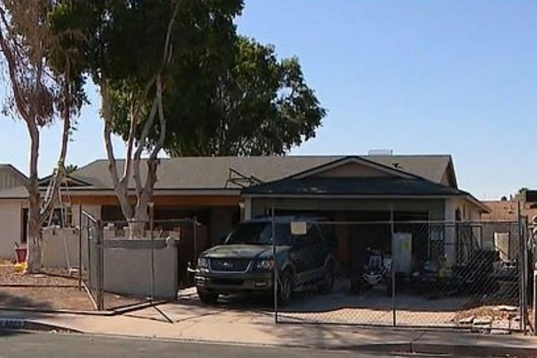 Das Haus in Tempe in Arizona, auf dessen Gelände der Gefrierschrank mit der Leiche stand.