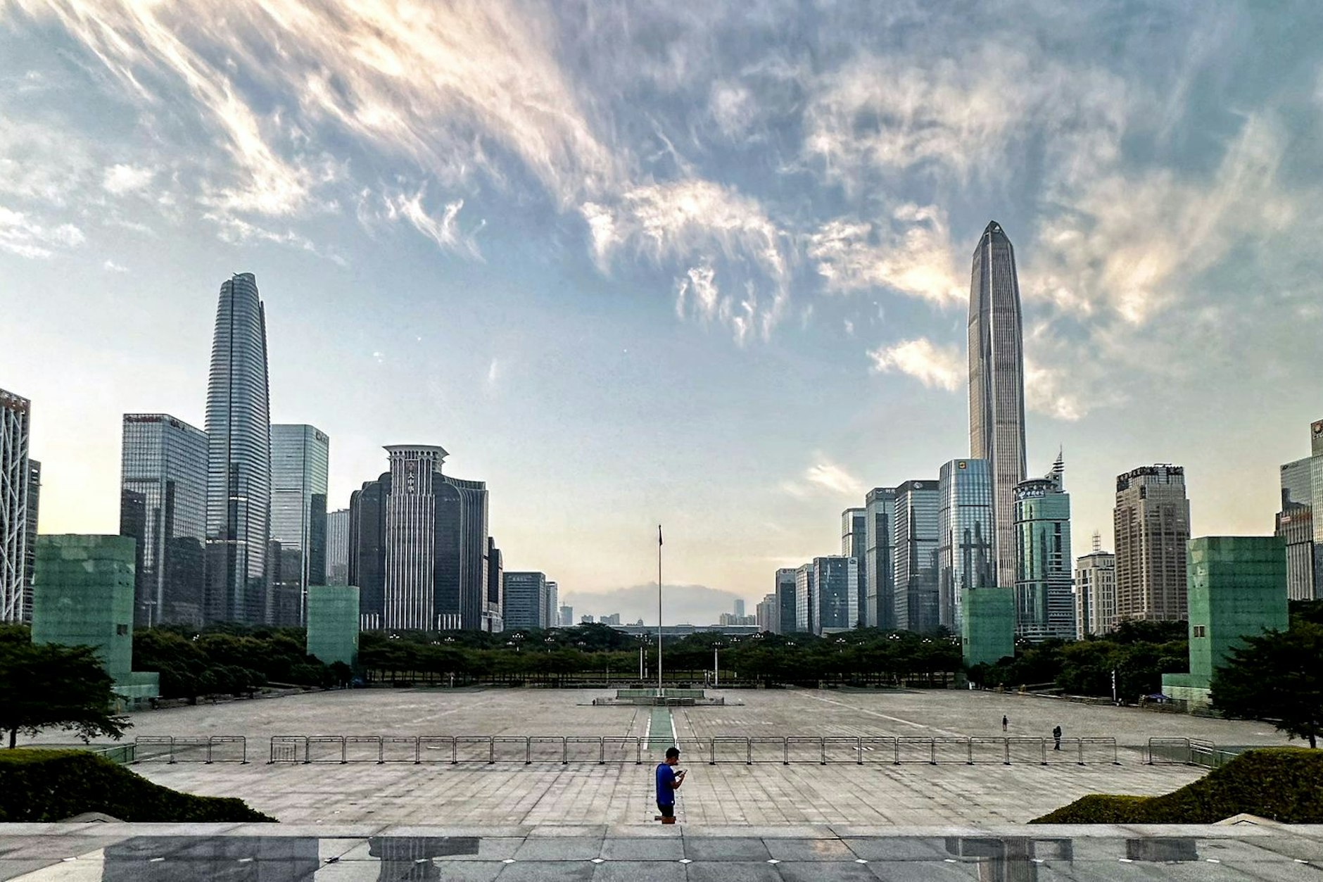 Das Zentrum von Shenzhen in China