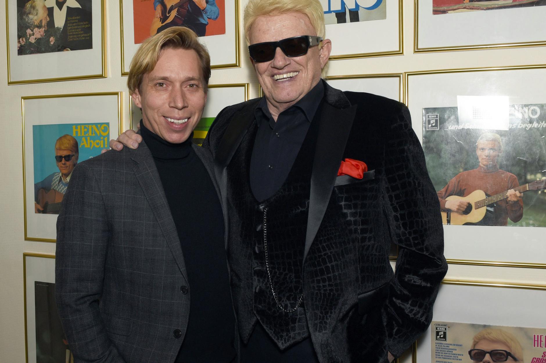 Volkssänger Heino (r.) an der Seite seines Managers Helmut Werner, mit dem er nach eigener Aussage auch zusammenlebt.
