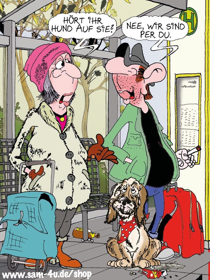 Der Cartoon des Tages kommt auch heute von Zeichner Sam Paff aus Berlin.