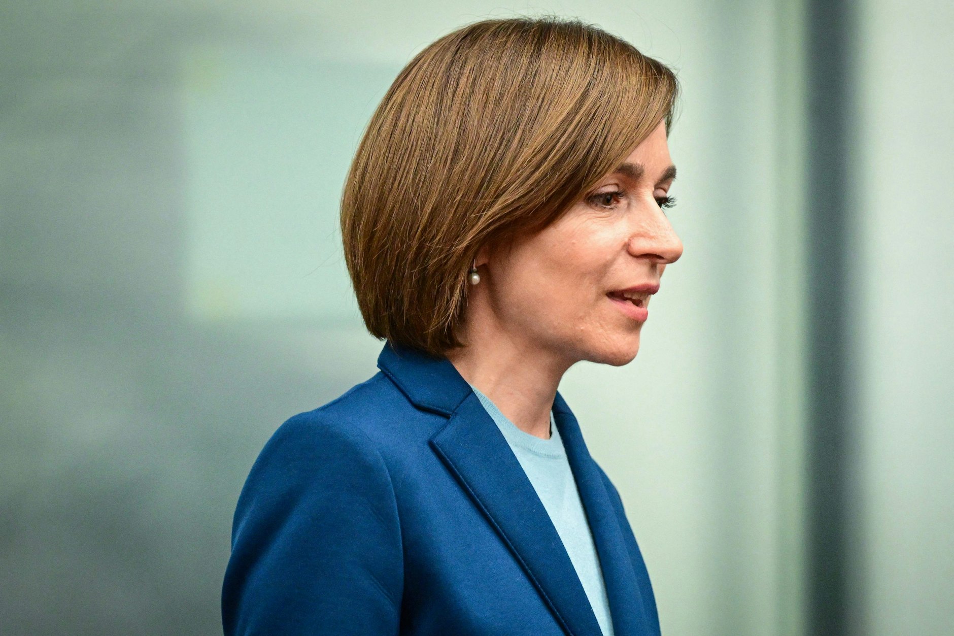 Die amtierende proeuropäische Präsidentin Maia Sandu 