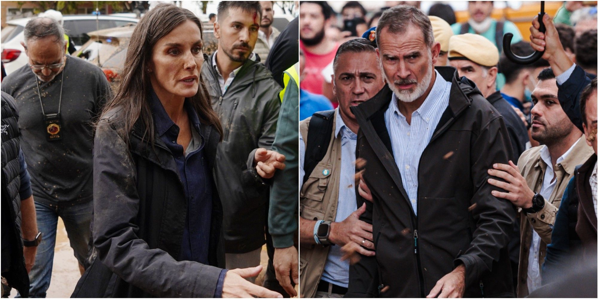 Image - Horror-Flut: Spanier bewerfen Königspaar mit Schlamm und Steinen!