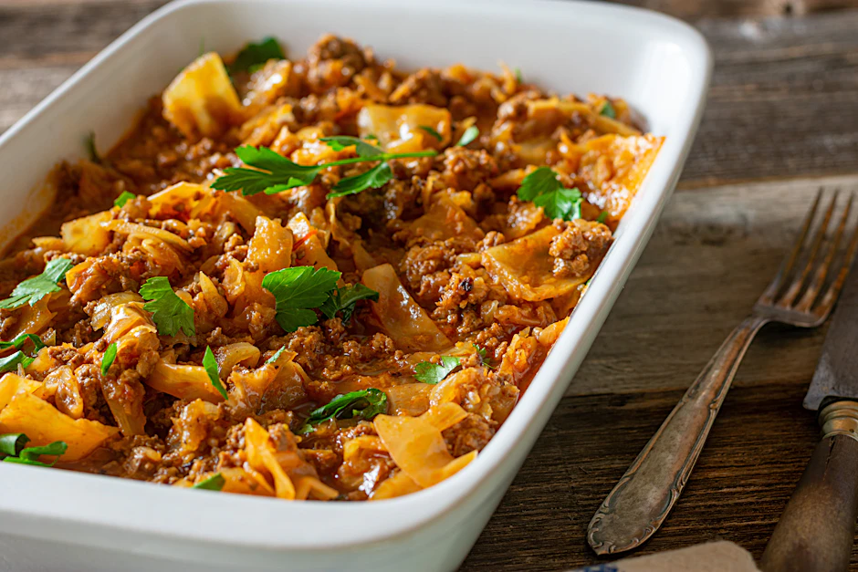Leckeres Krautgulasch nach Omas Geheimrezept - dieses Gericht ist schnell gemacht und richtig schön deftig und würzig.