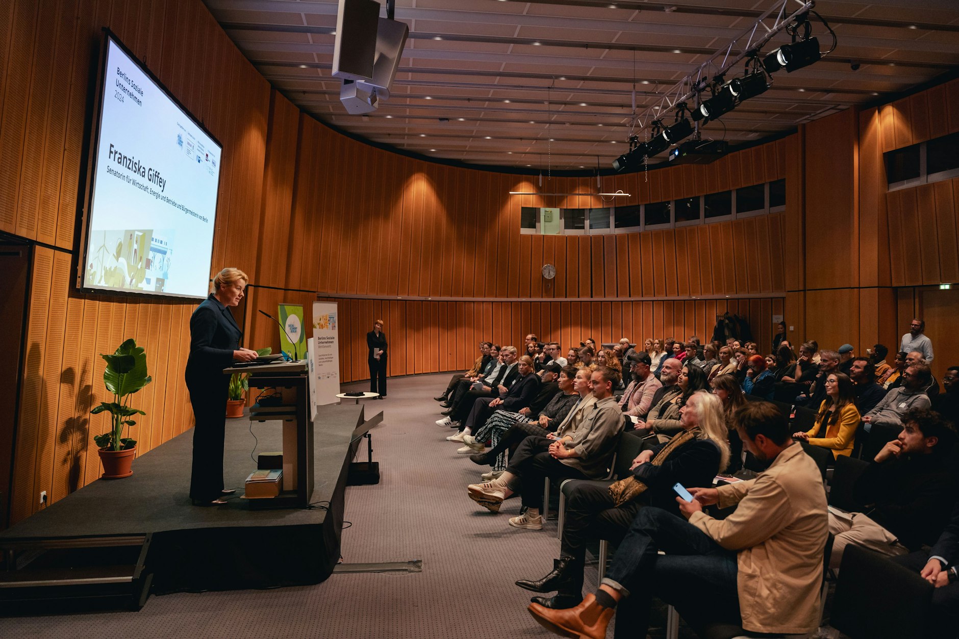 Franziska Giffey bei der Preisverleihung