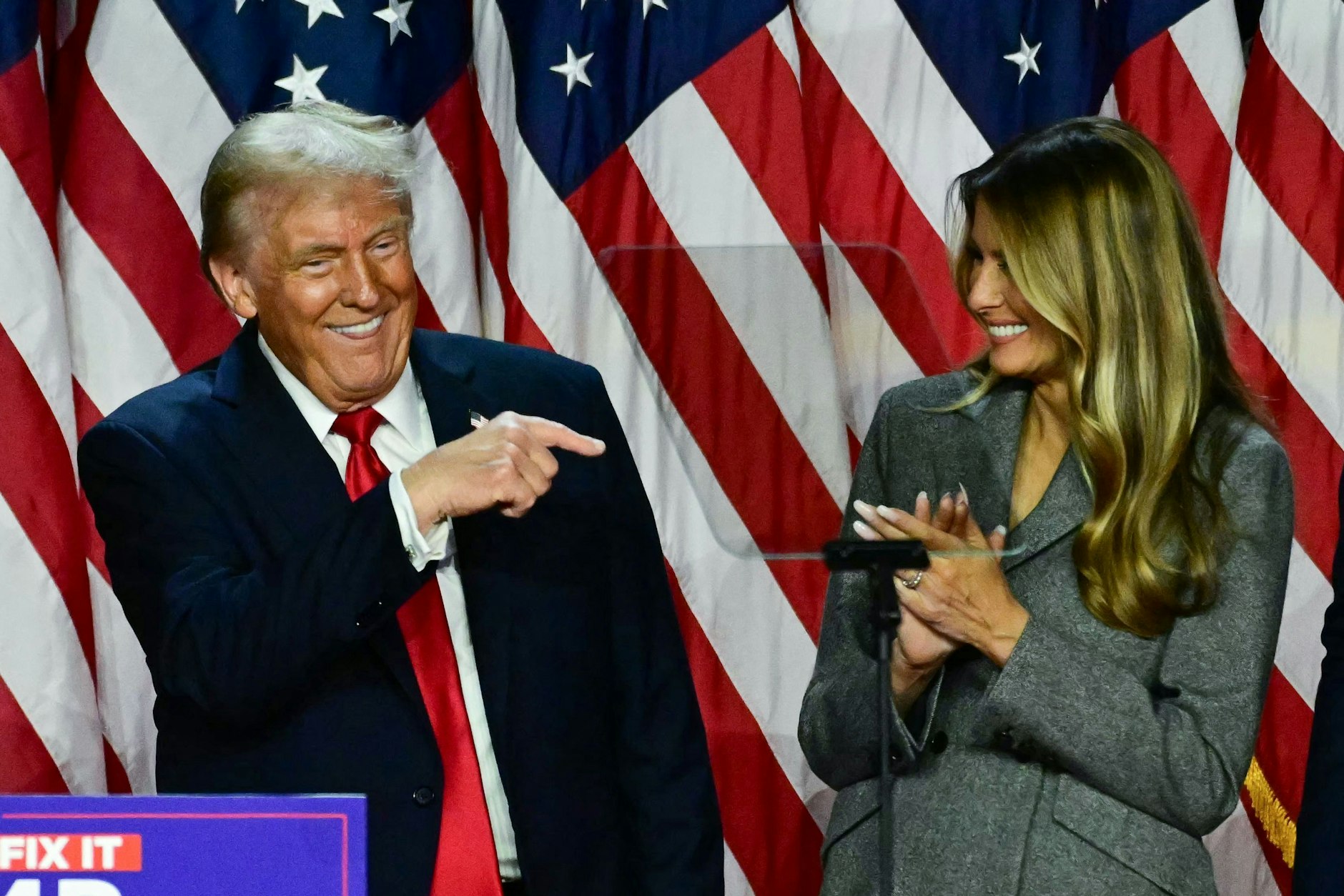 Donald Trump ist von seiner Gattin offenbar begeistert.&nbsp;