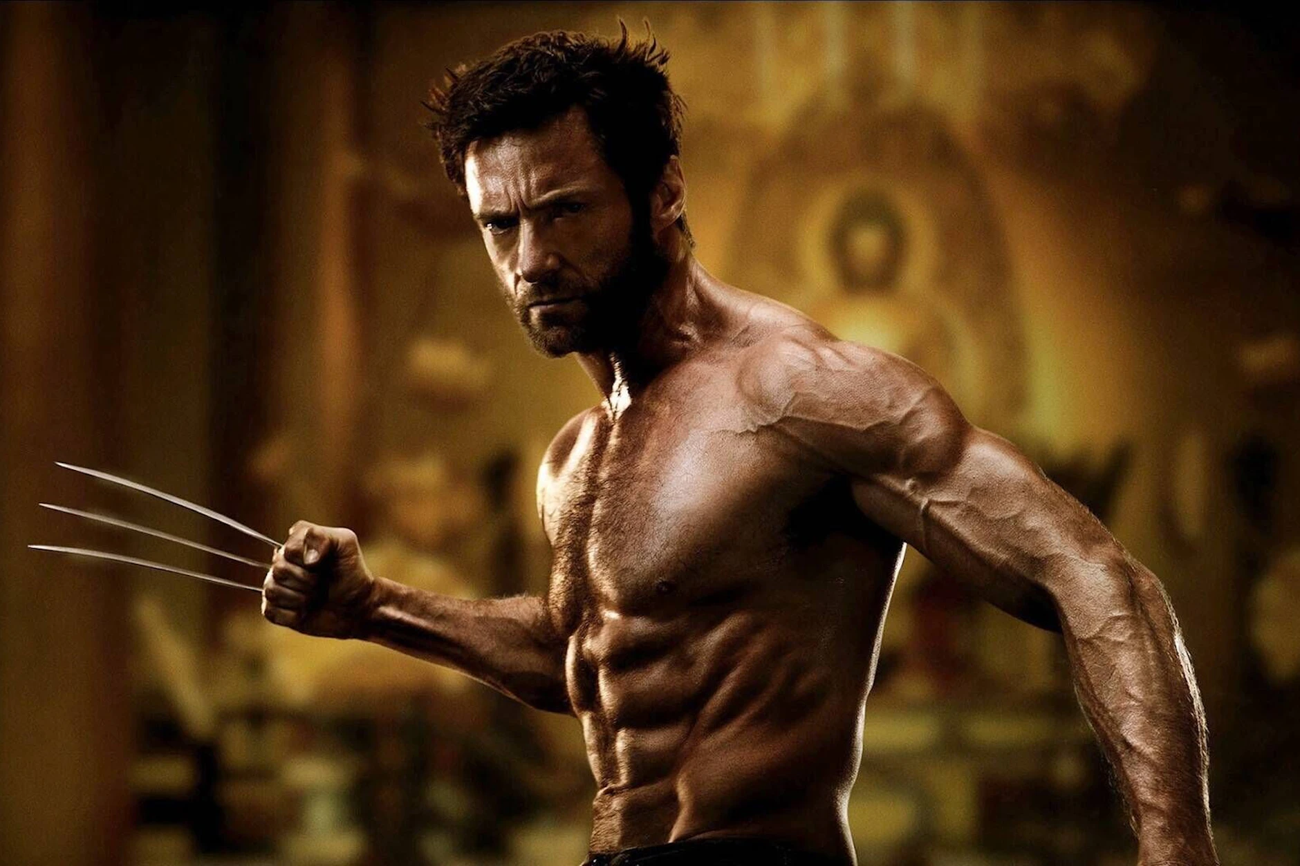 Mehr Maschine als Mensch: Für seine Rolle als Wolverine musste Hugh Jackman unnatürlich viele Muskeln antrainieren.