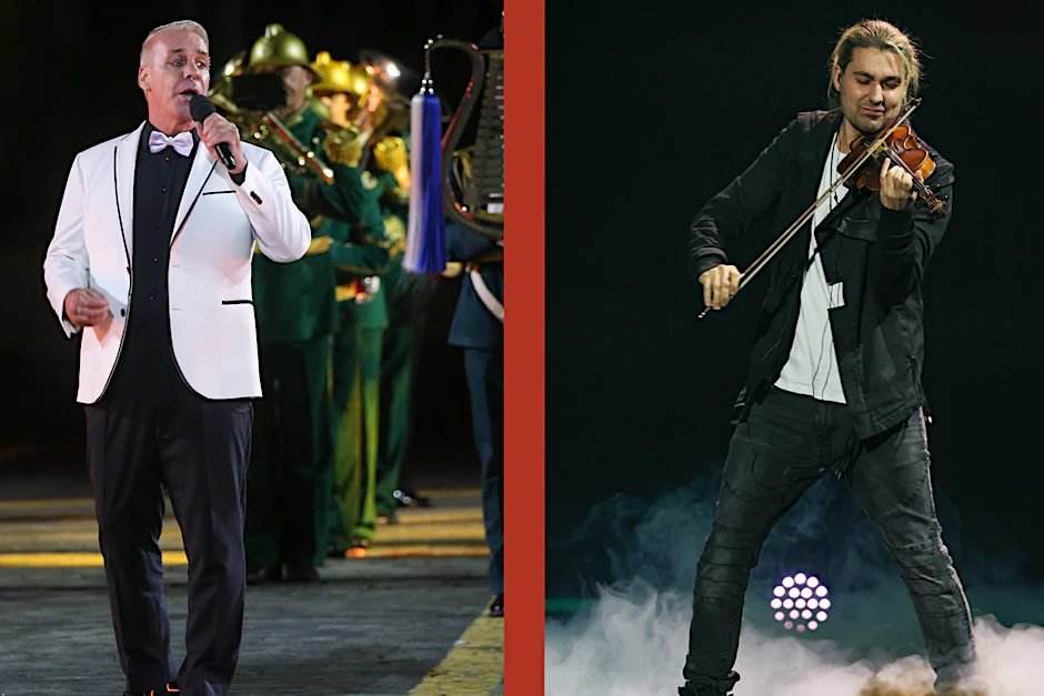 Gute Kumpels: Till Lindemann (l.) und David Garrett