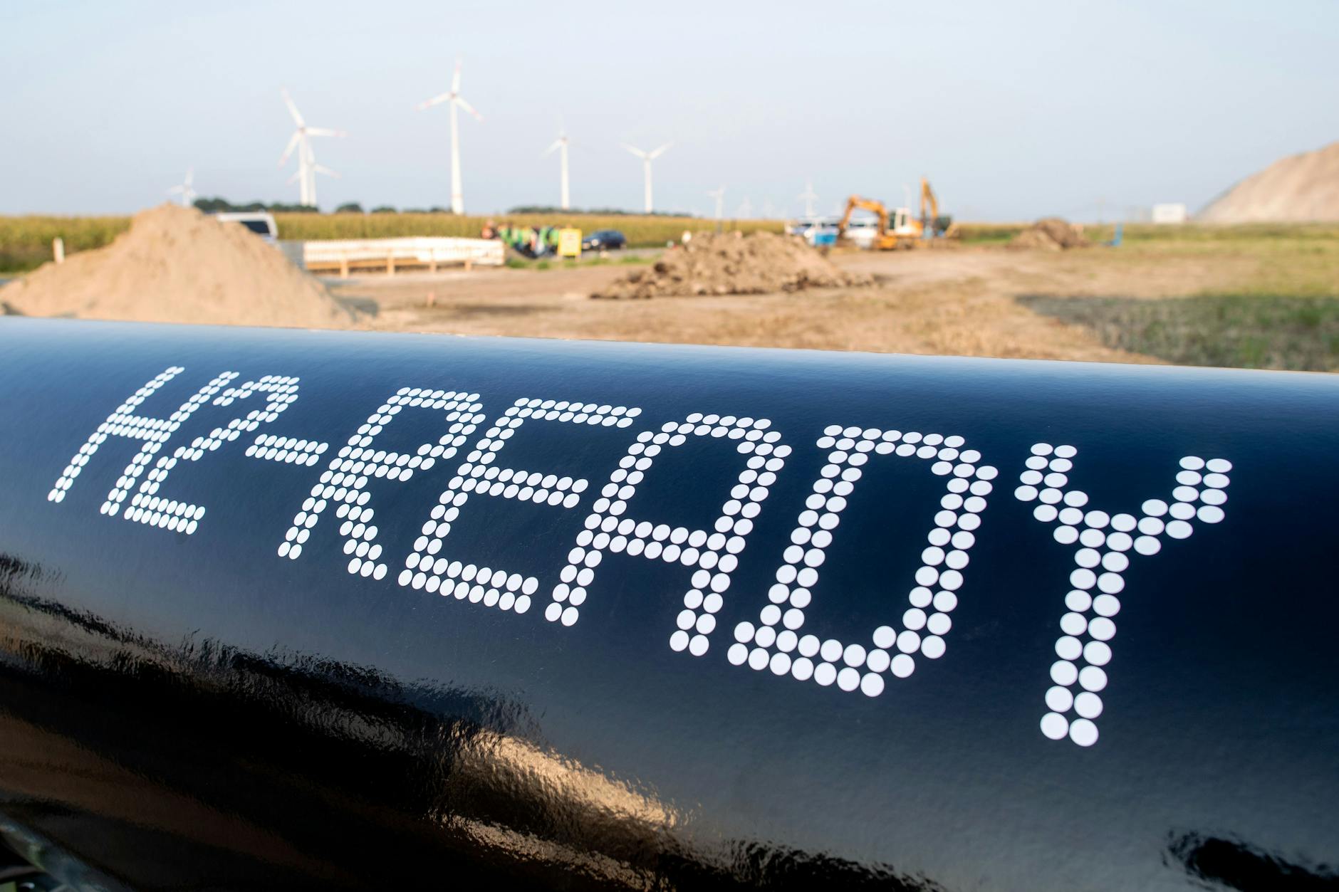 Eine Wasserstoff-Leitung in Niedersachsen