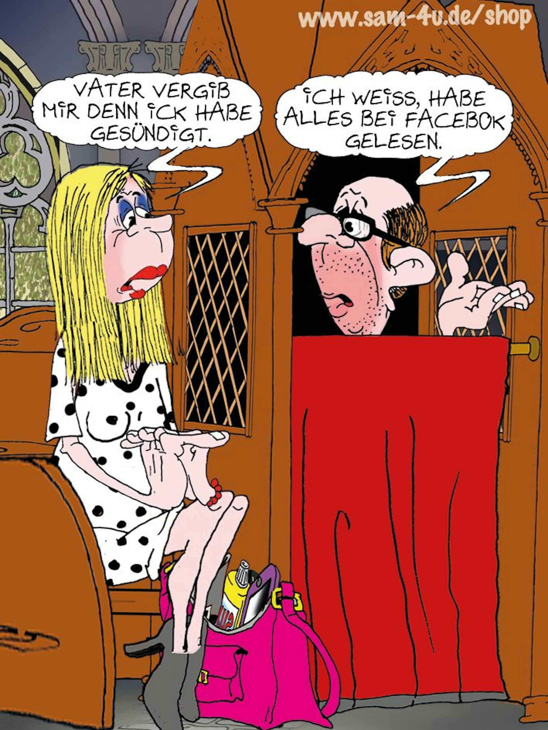 Auch heute kommt unser Cartoon des Tages von Zeichner Sam Paff aus Berlin.