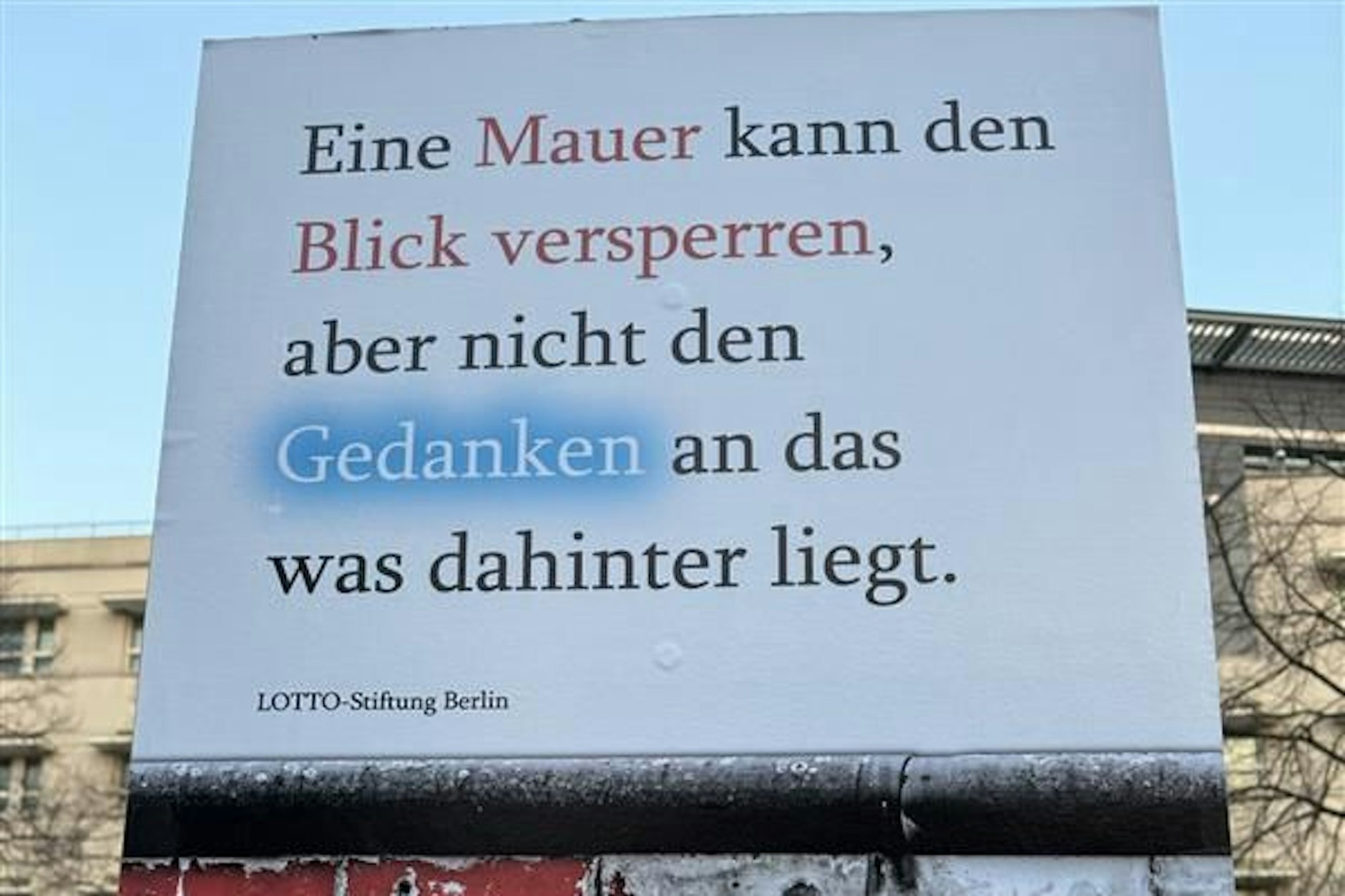 Beitrag zum Fest der Freiheit: Lotto-Stiftung Berlin