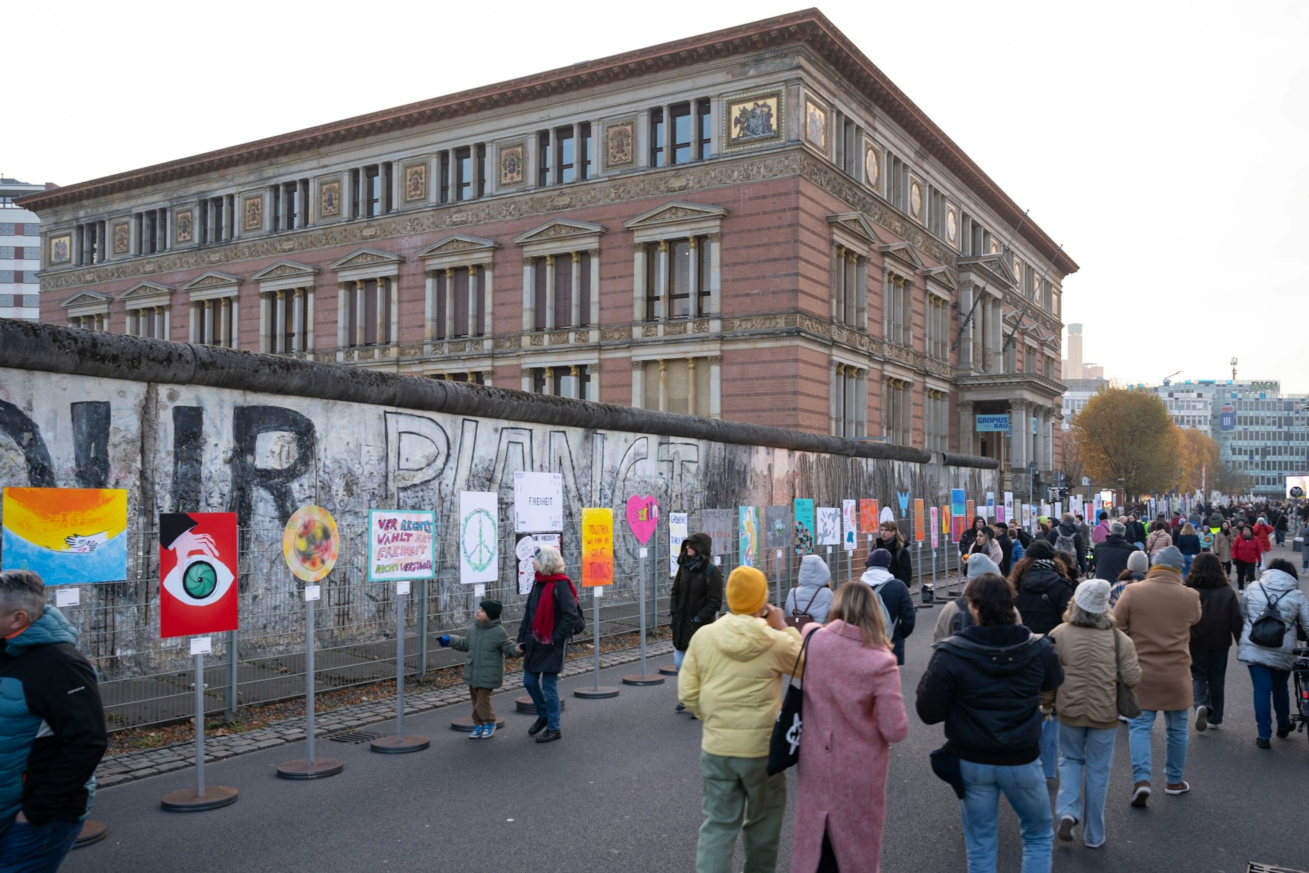 Die meisten Plakatmacher äußerten ihren Wunsch nach Freiheit