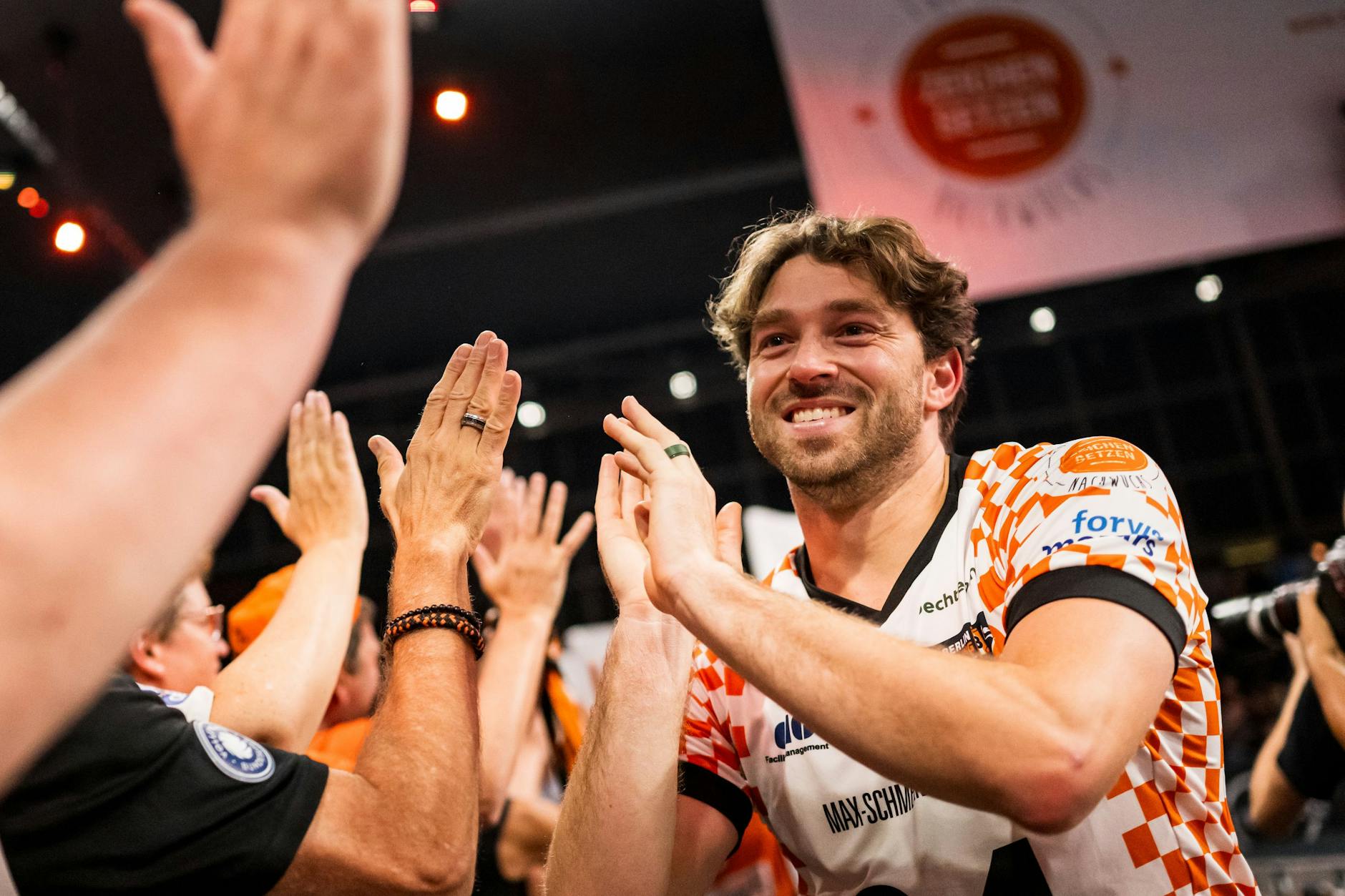 Positive Ausstrahlung: Kyle Dagostino hat sich als neuer Libero der BR Volleys schon in die Herzen der Berliner Fans gespielt.