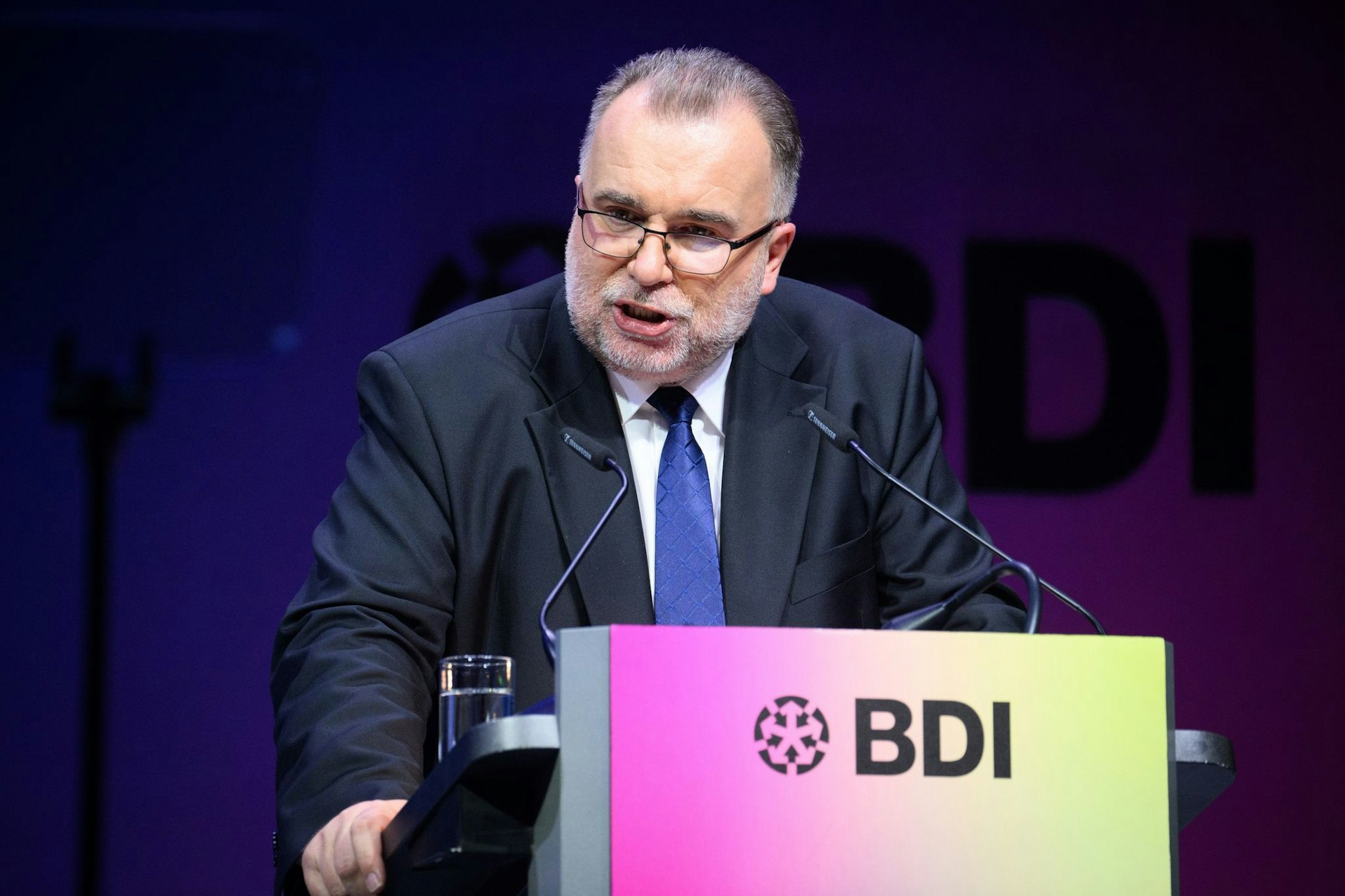 Siegfried Russwurm, Präsident des Bundesverbands der Deutschen Industrie (BDI), am Montag auf dem Rohstoffkongress in Berlin