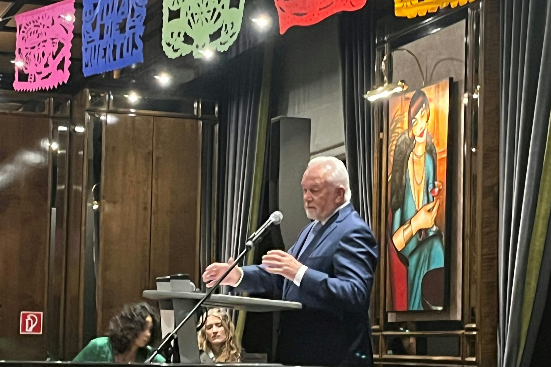 Wolfgang Kubicki spricht bei der Berlinlounge am 11. November 2024 in Berlin.