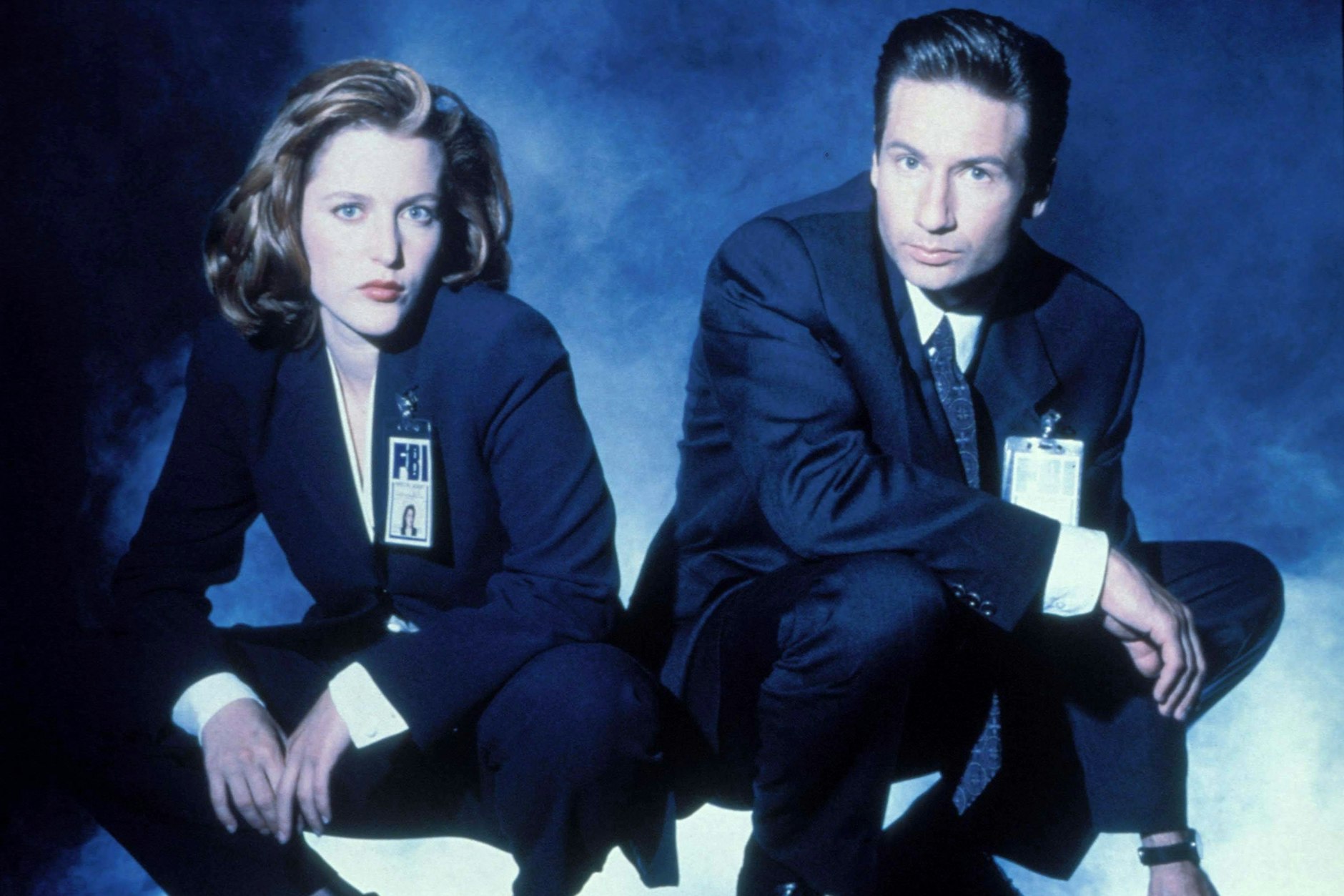 Dana Scully (Gillian Anderson) und Fox Mulder (David Duchovny) in der Serie „Akte X“