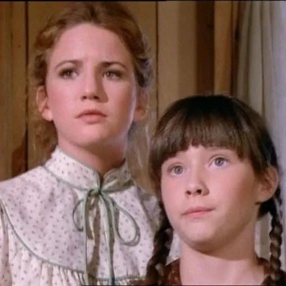 Jenny Wilder (gespielt von Shannen Doherty) an der Seite ihrer Tante Laura Ingalls (gespielt von Melissa Gilbert).