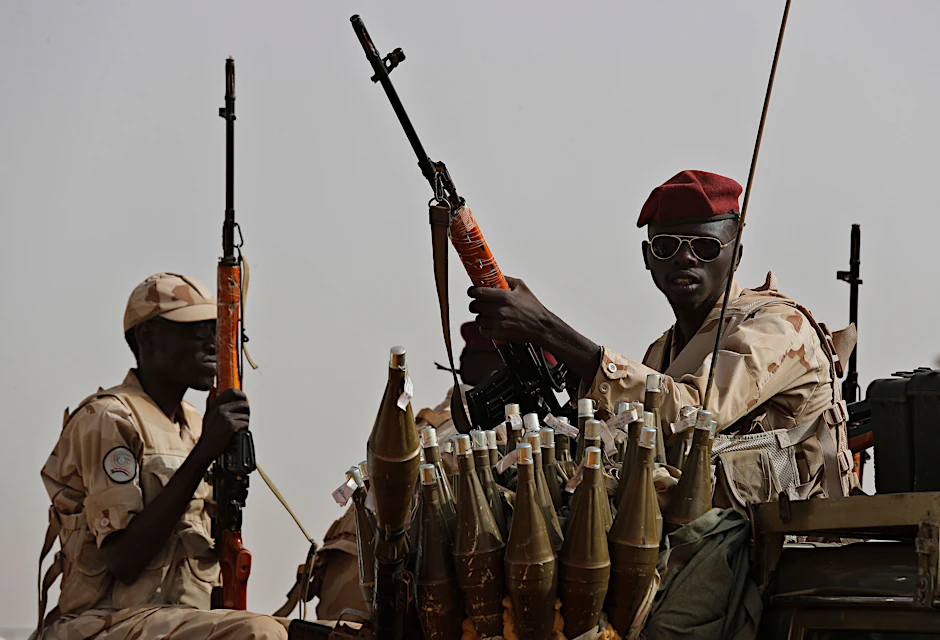 Sudanesische Kämpfer der Rapid Support Forces