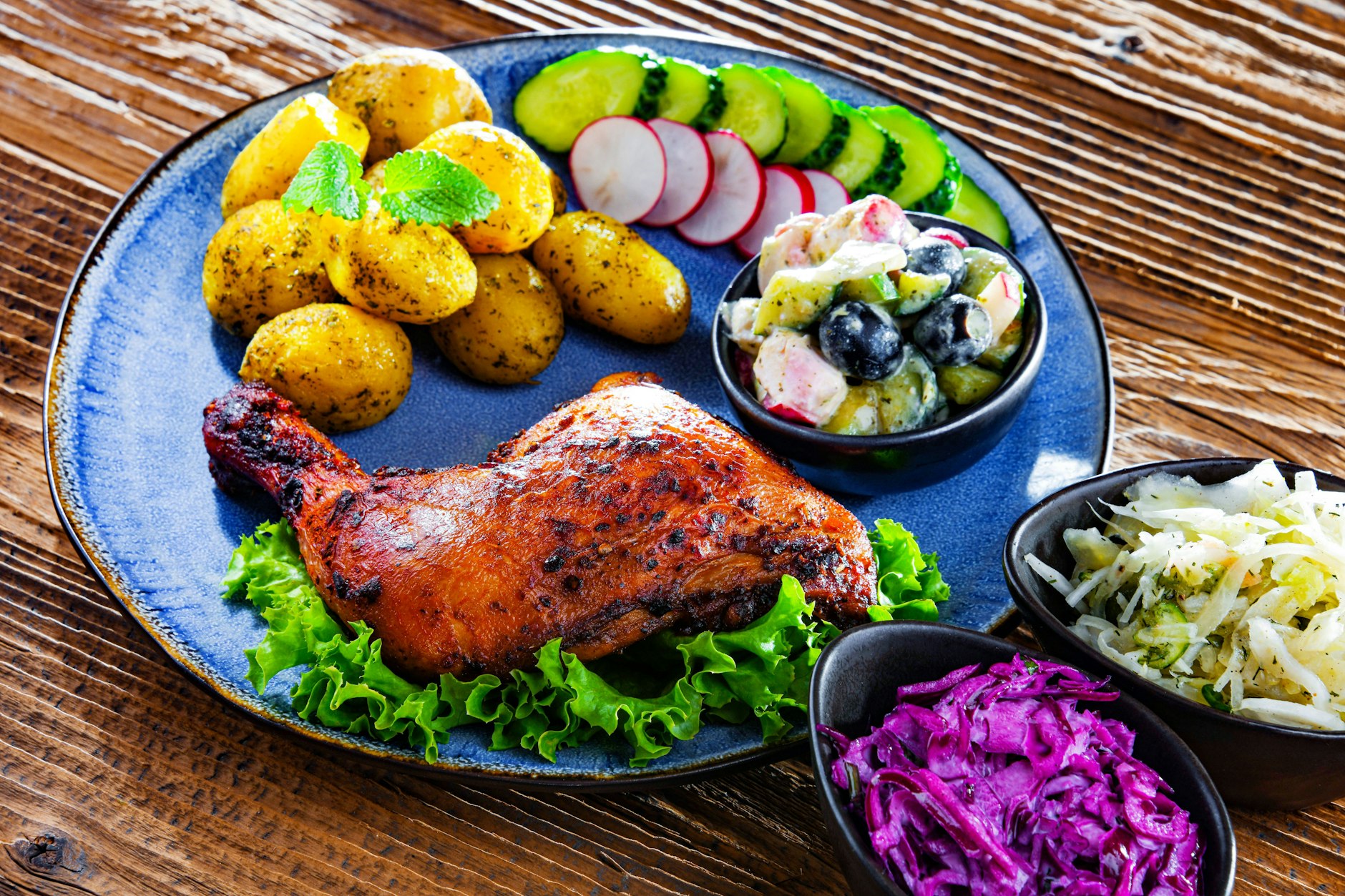 Rezept für knusprige Hähnchenschenkel aus der Heißluftfritteuse