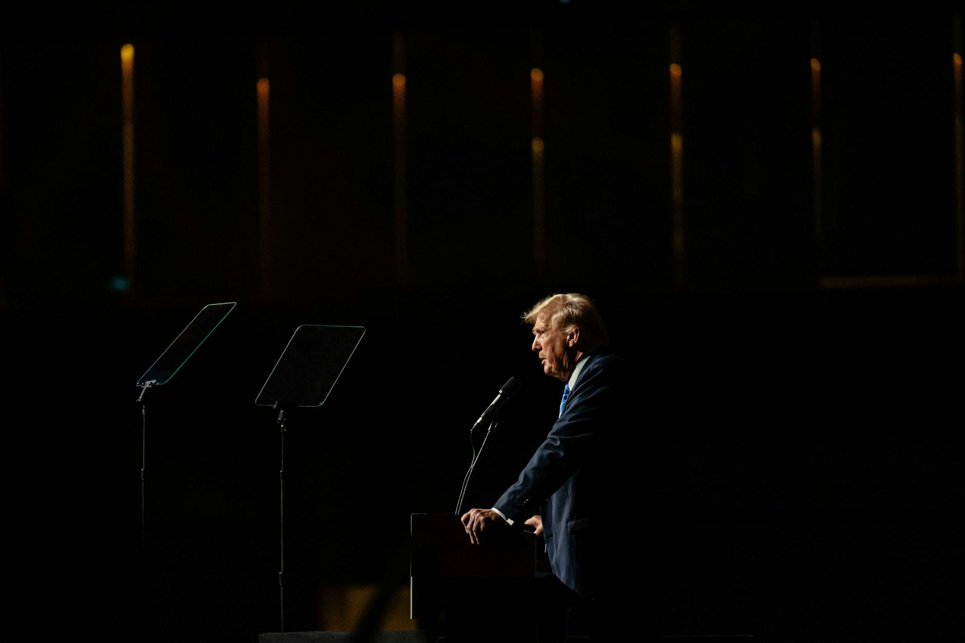 Der künftige Präsident der USA Donald Trump während einer Wahlkampfveranstaltung