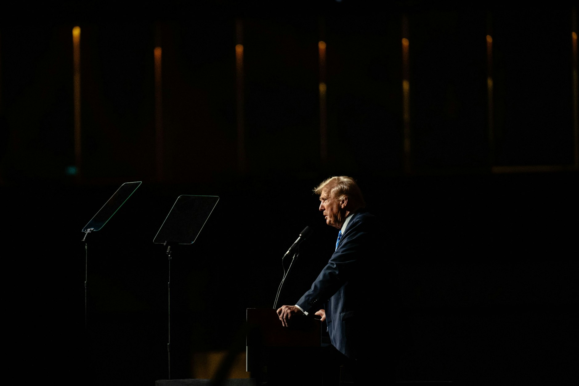 Der künftige Präsident der USA Donald Trump während einer Wahlkampfveranstaltung