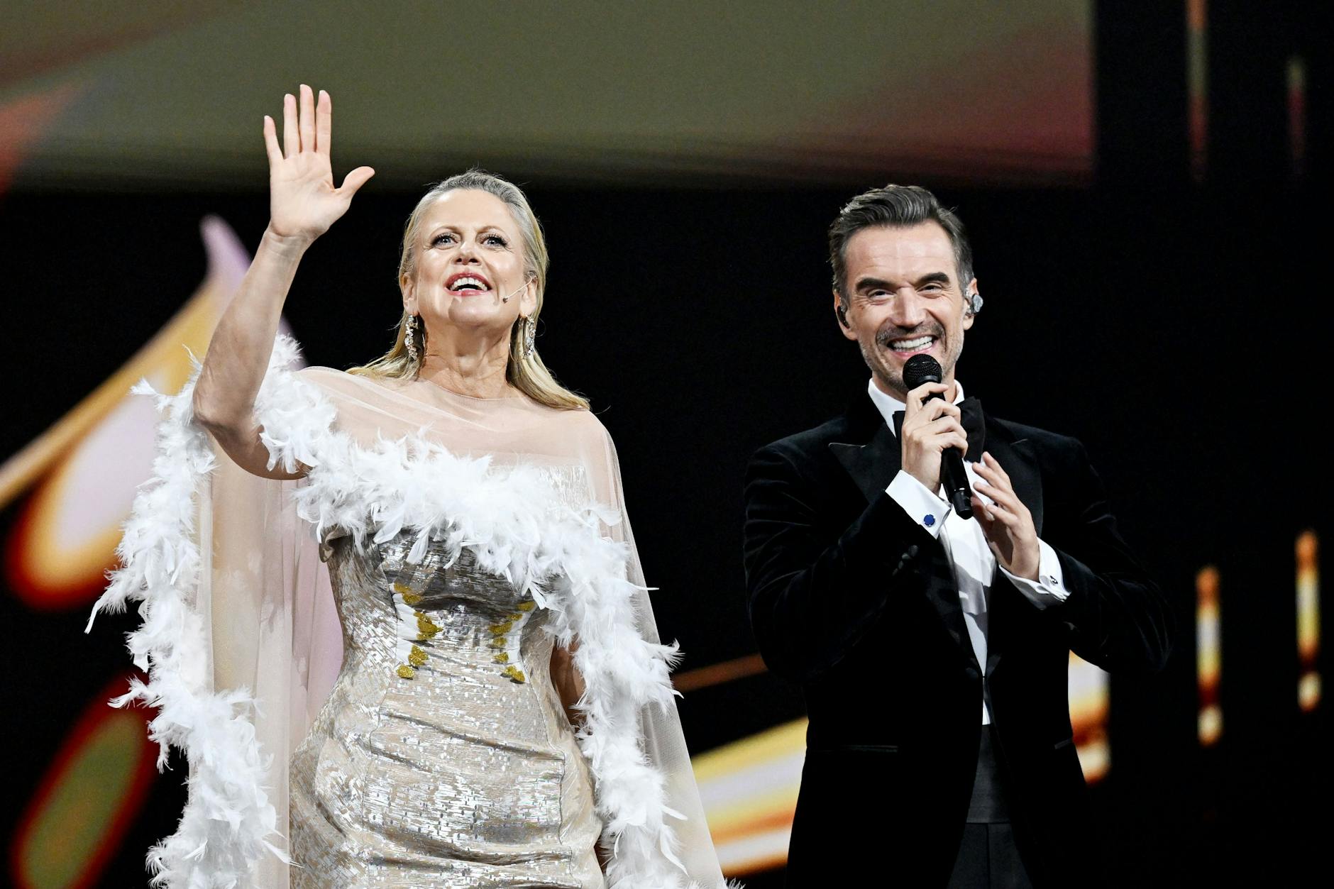 Barbara Schöneberger und Florian Silbereisen moderieren die Verleihung der Goldenen Henne.