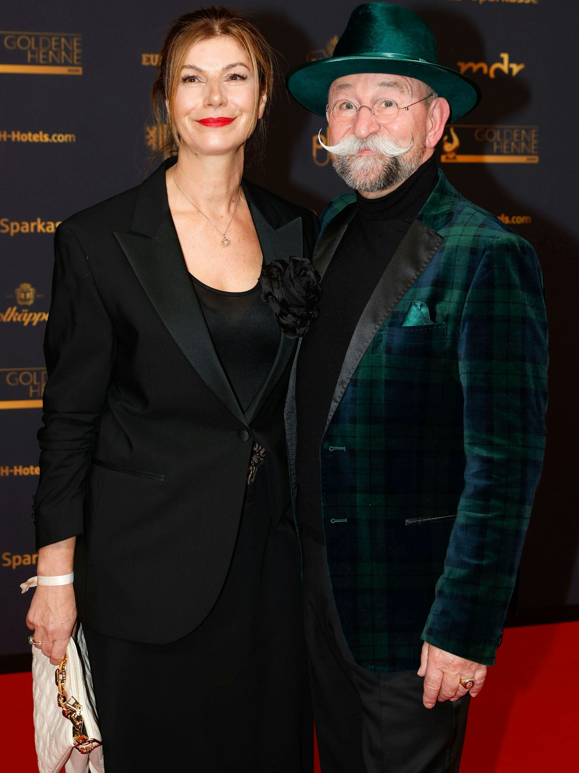 Nada und Horst Lichter bei der Verleihung der Goldenen Henne. Sie war einst Kellnerin in Horst Lichters Restaurant „Oldiethek“ und half ihm aus der Patsche.