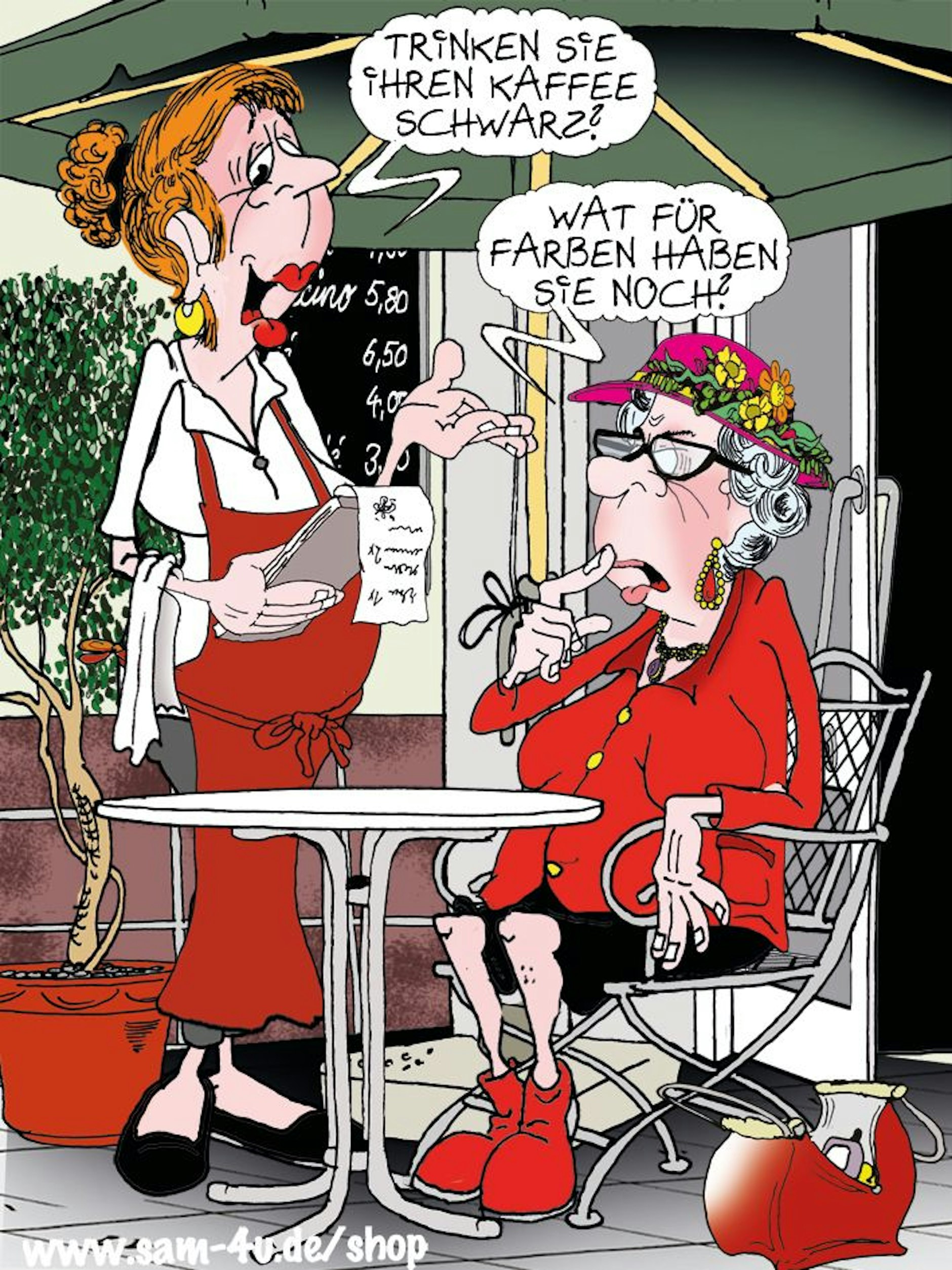 Auch heute kommt unser Cartoon des Tages von Zeichner Sam Paff aus Berlin.