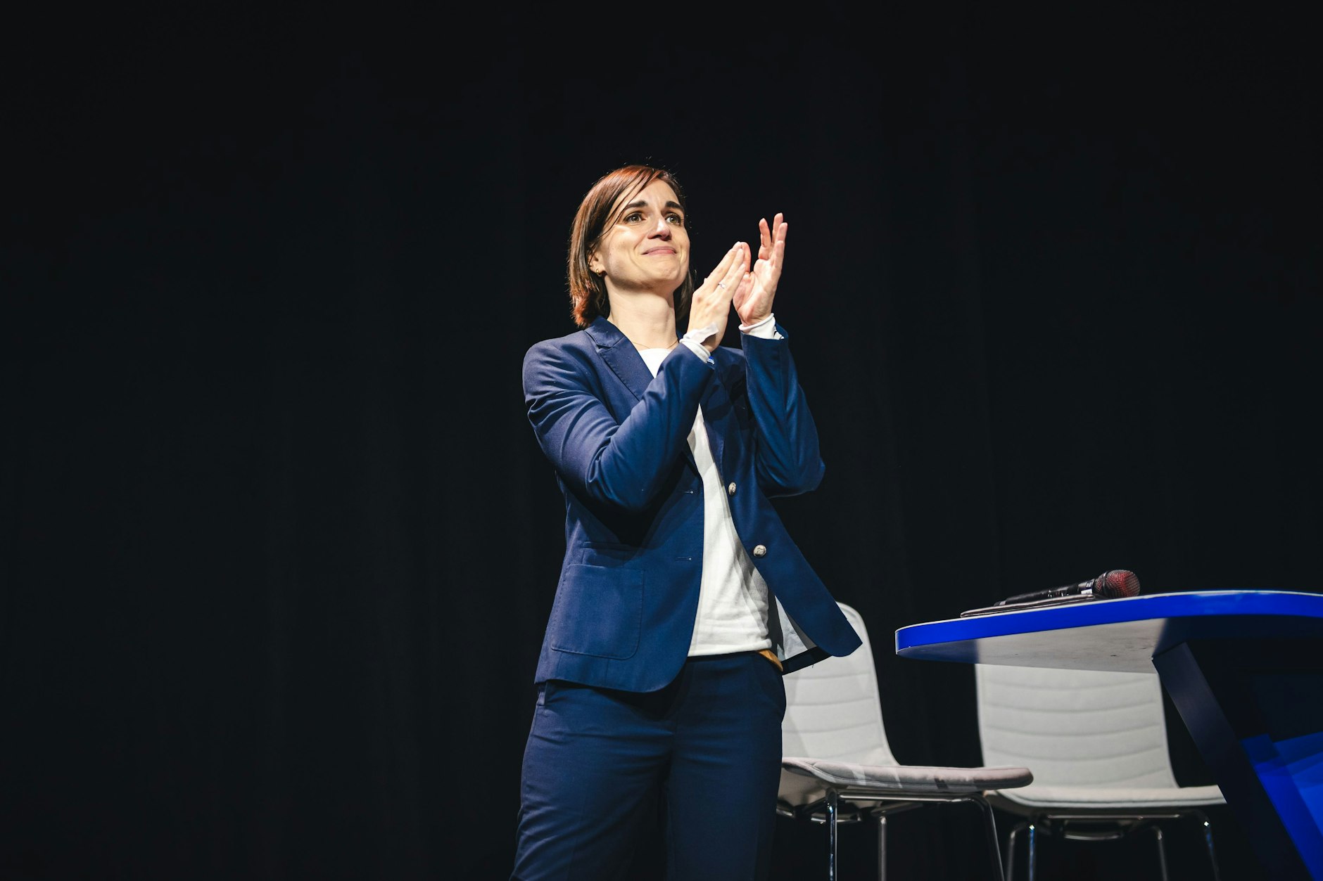Annes Noske ist seit Sonntag Herthas erste Vize-Präsidentin der Vereinsgeschichte. Ihr kullerten die Freudentränen nach dem Mega-Wahlergebnis.