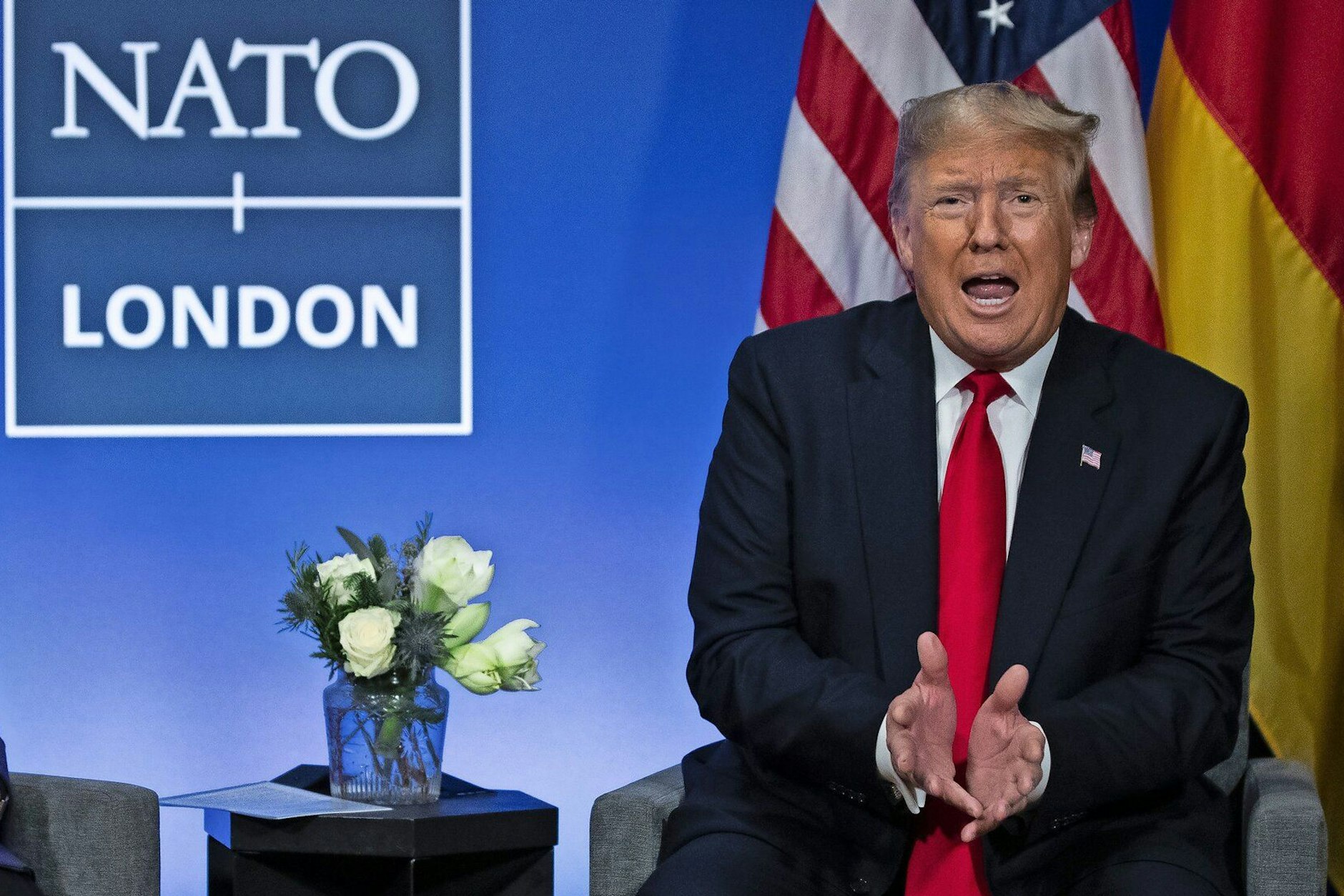 Der damalige US-Präsident Donald Trump während eines Nato-Gipfels 2019.