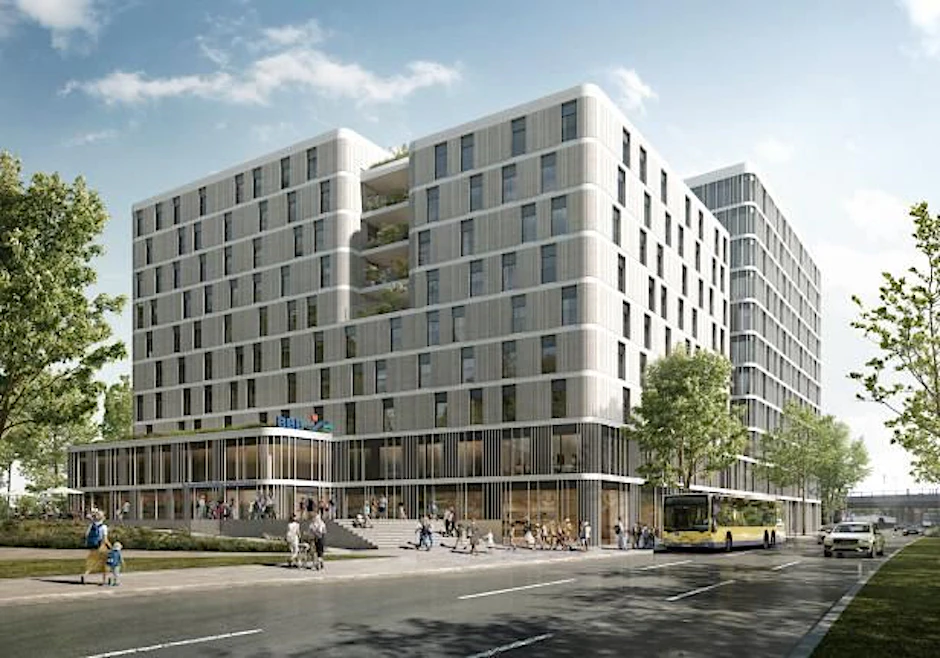 Die Außenansicht des Neubauprojekts „Holzmarkt 51“ in Berlin-Friedrichshain.