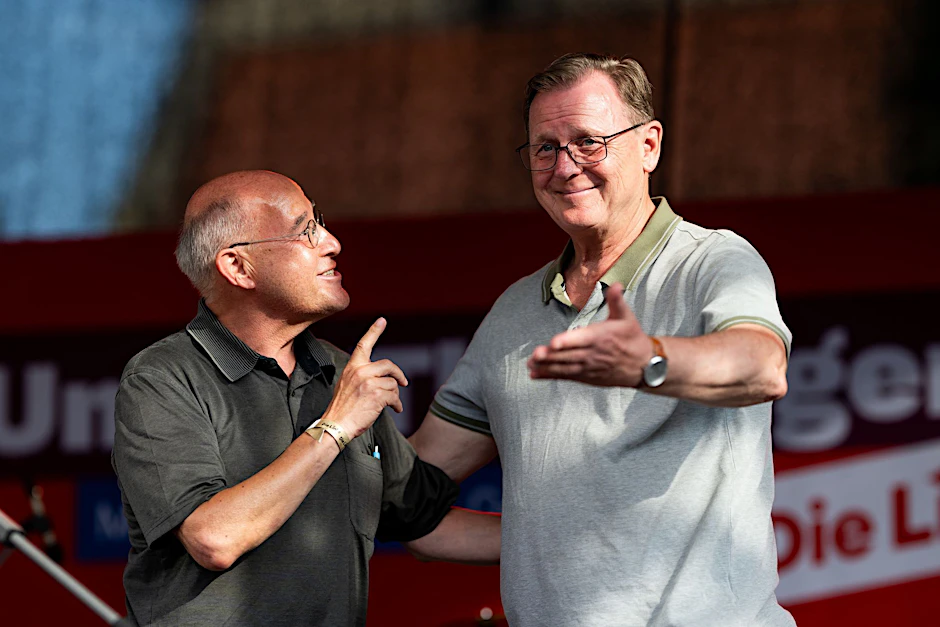 Gregor Gysi und&nbsp; Bodo Ramelow: Beide wollen für die Linke Direktmandate erringen.