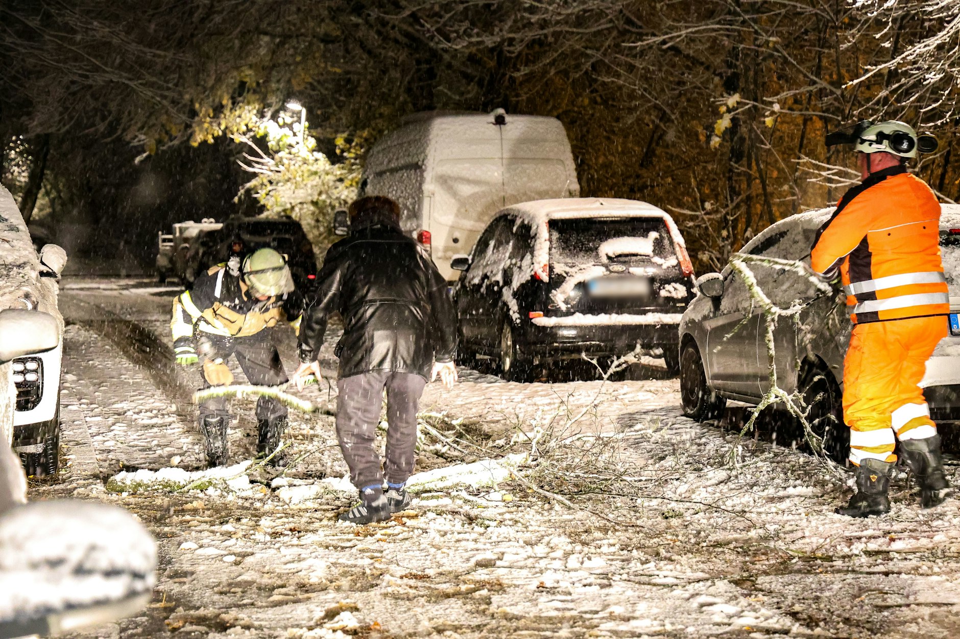 In Solingen stürzte ein Baum um. Die Feuerwehr musste eingreifen.