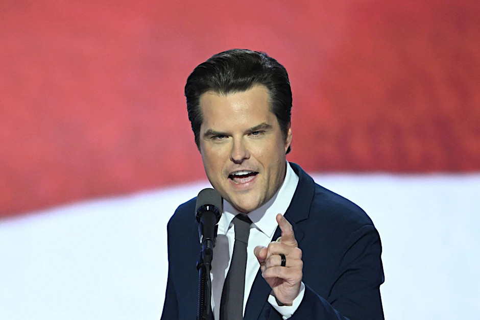 Matt Gaetz, 42, verzichtet auf den Posten des US-Justizministers.