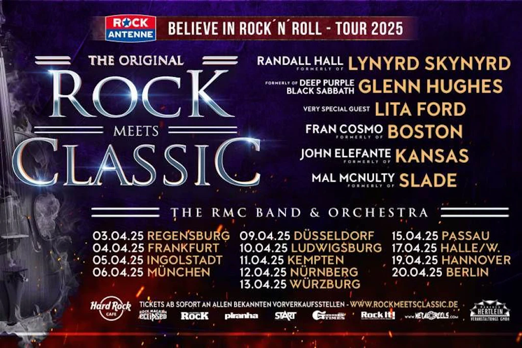 Show „Rock Meets Classic 2025“ kommt am 20.04.25 nach Berlin! Tickets hier!