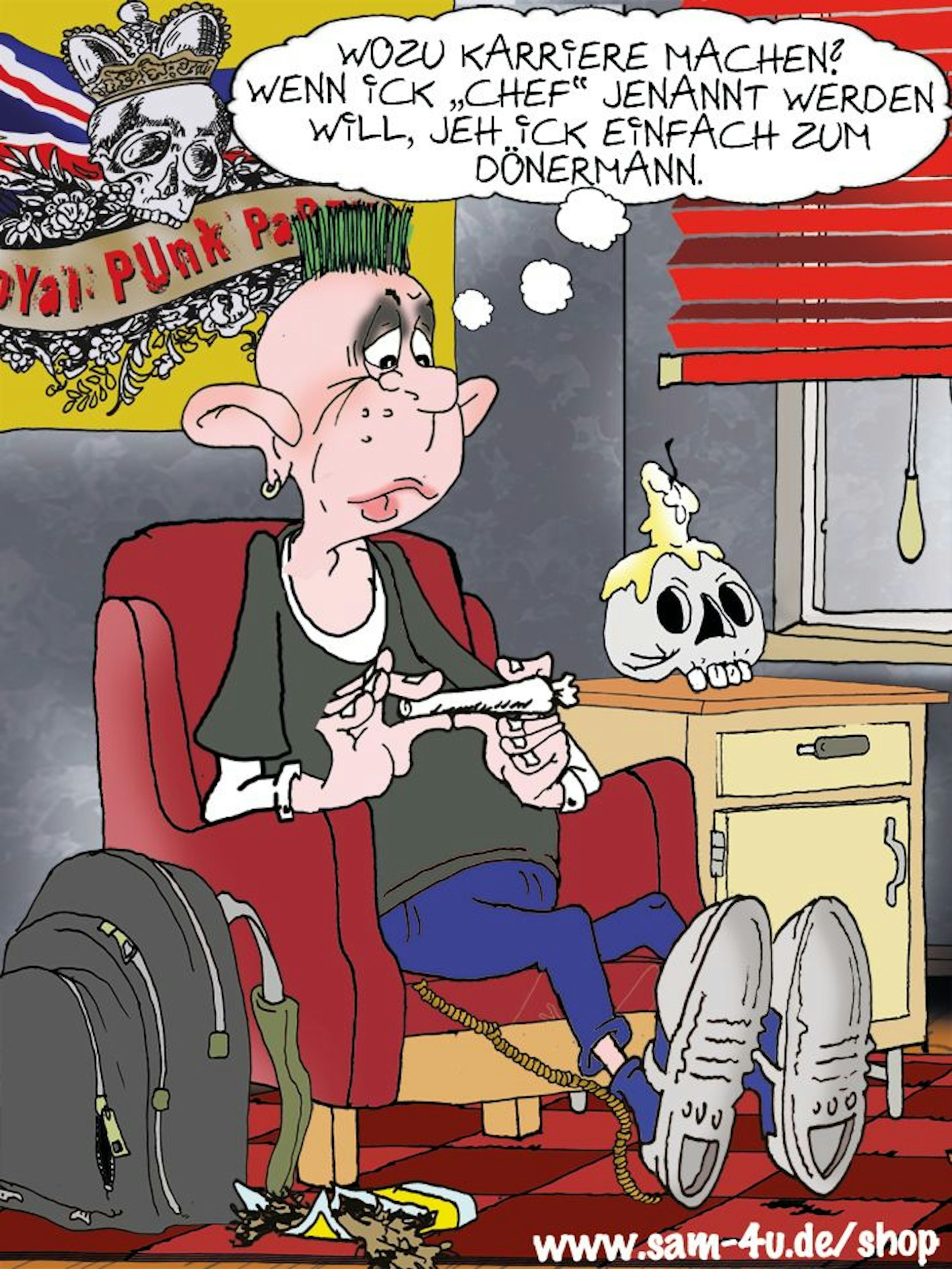 Der Cartoon des Tages kommt auch heute von KURIER-Zeichner Sam Paff aus Berlin!