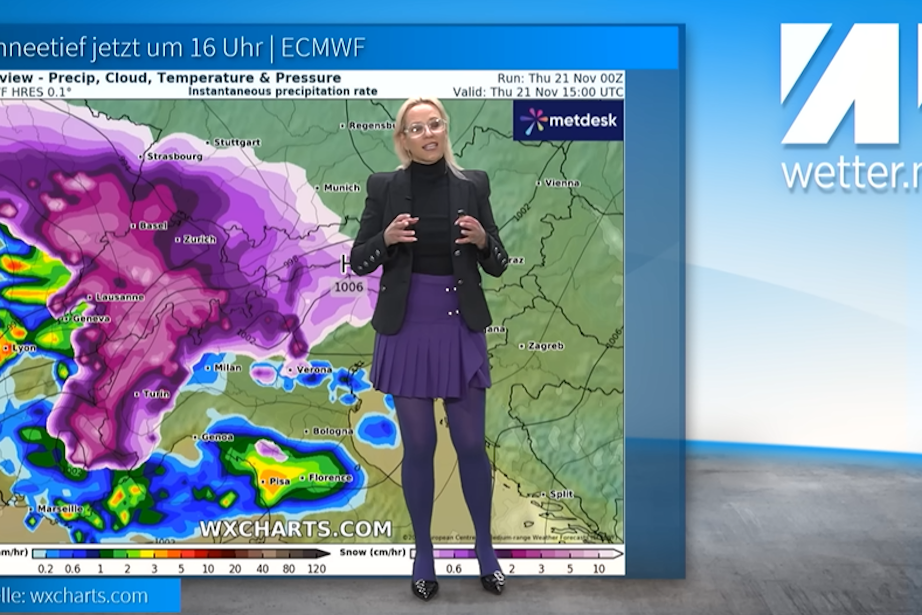 Ein heftiges Schneetief zieht auf Deutschland zu, weiß Wetter-Expertin Kathy Schrey.