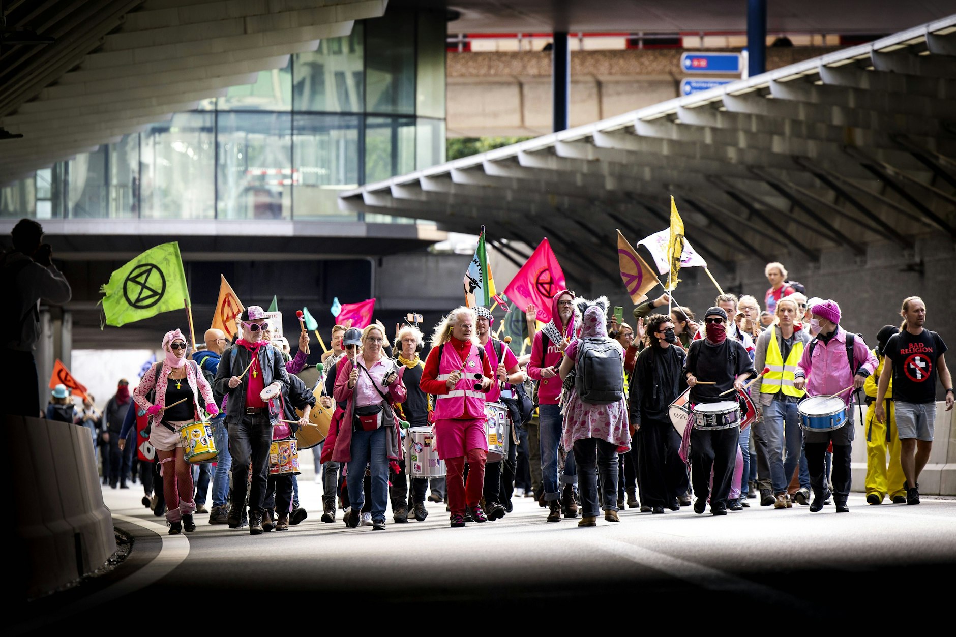 Aktivisten von Extinction Rebellion in Den Haag, Niederlande