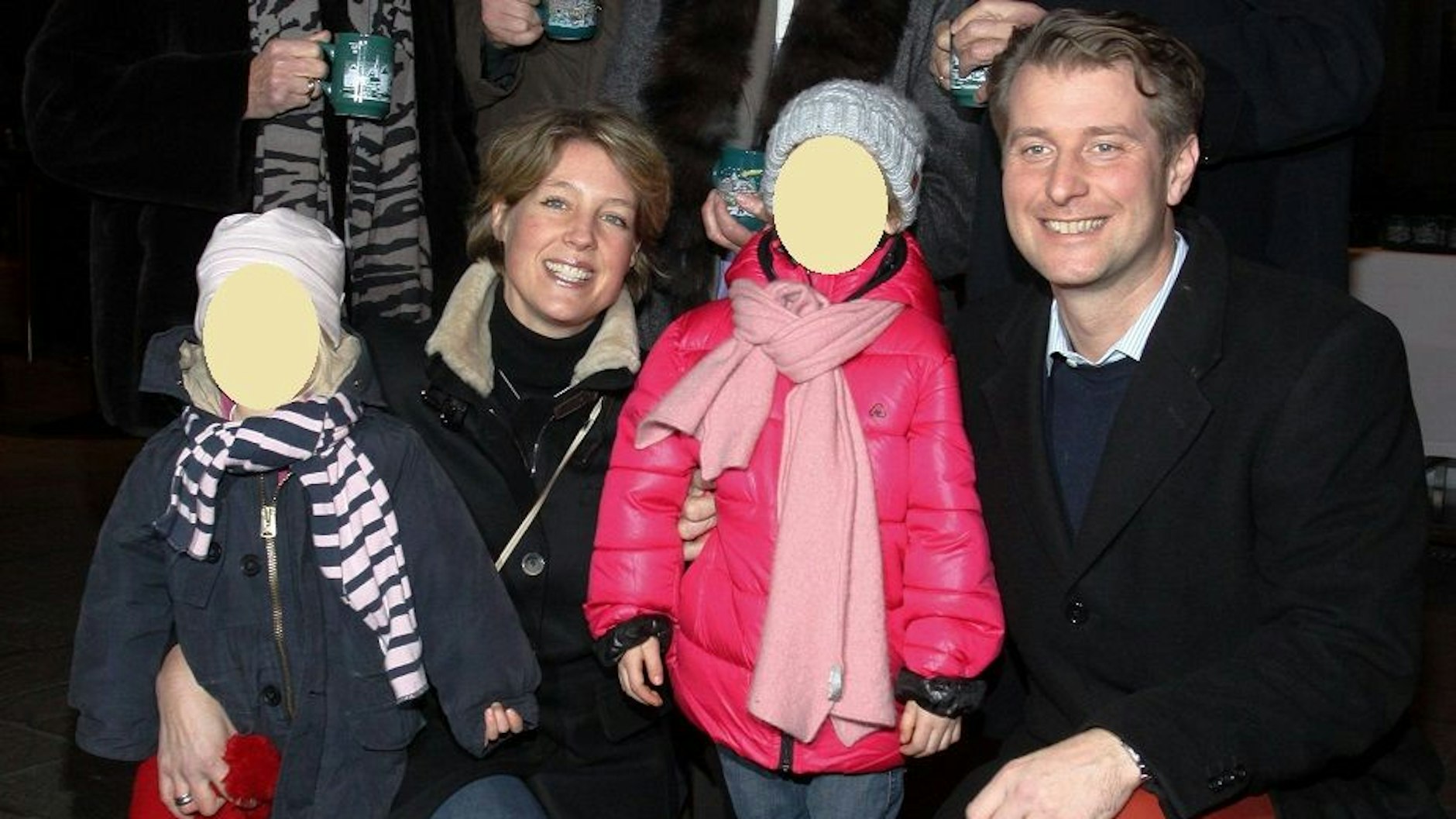 Das Ehepaar Block/Hensel mit zwei ihrer Kinder bei einer Veranstaltung 2011.