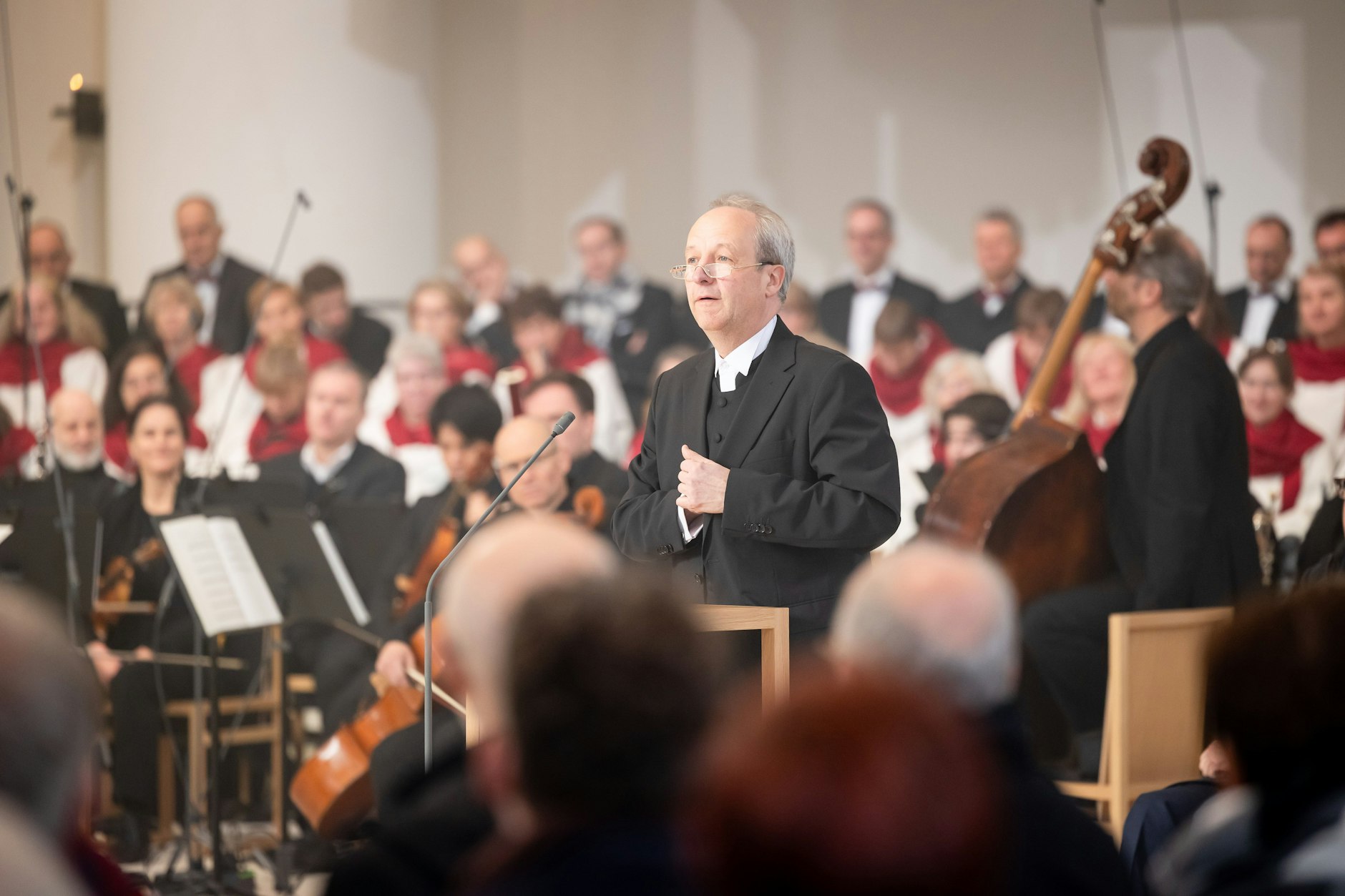 Bischof Christian Stäblein, Evangelische Kirche Berlin-Brandenburg-schlesische Oberlausitz, hält seine Begrüßungsansprache