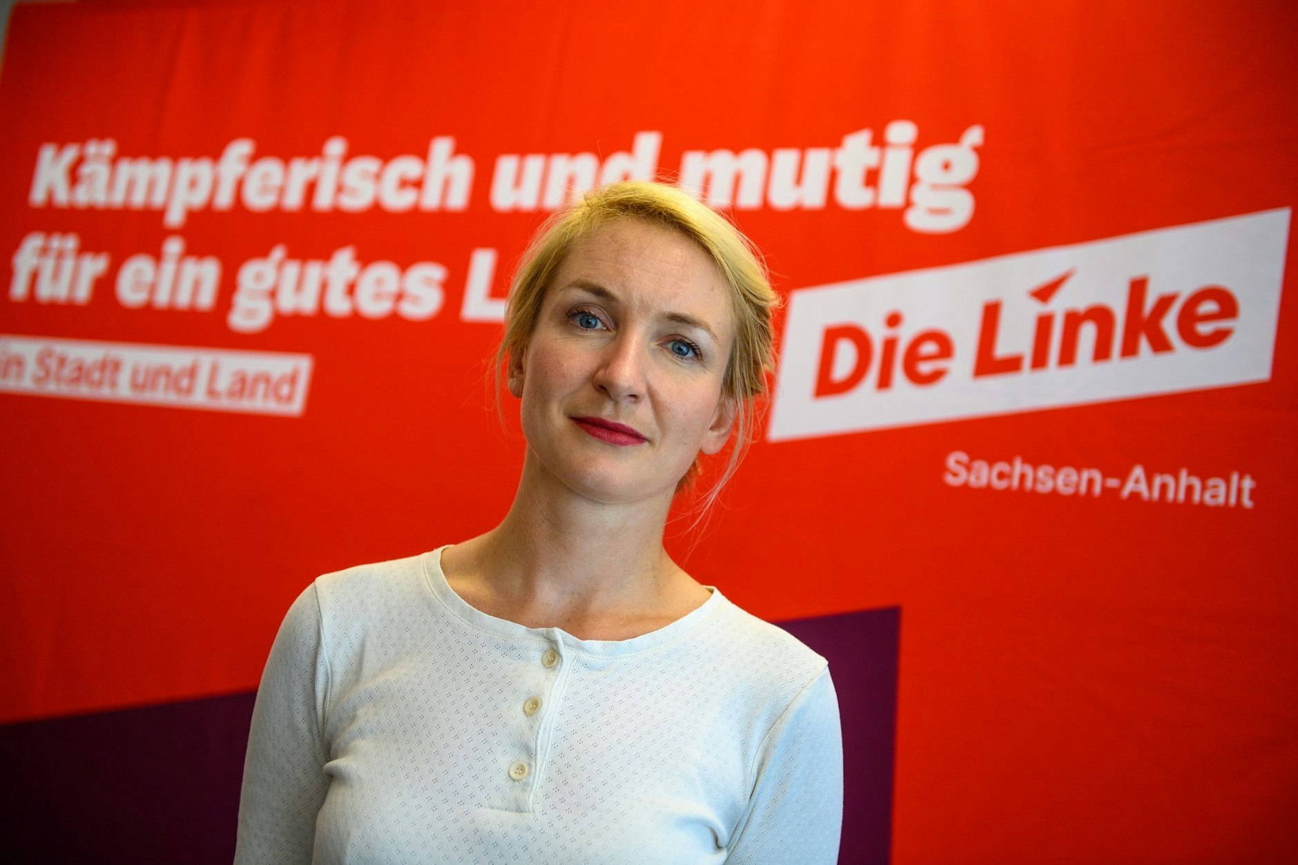 Ines Schwerdtner (Die Linke) ist die Direktkandidatin für Lichtenberg.
